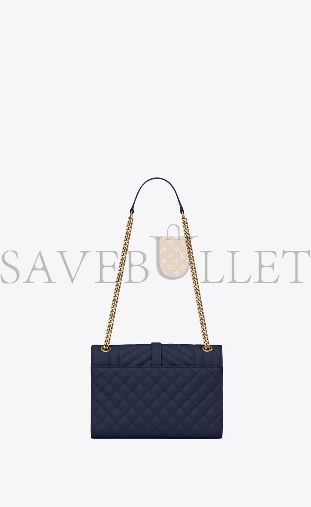 YSL ENVELOPE MEDIUM CHAIN BAG IN MIX MATELASSÉ GRAIN DE POUDRE EMBOSSED LEATHER 600185BOW914147 (24*17.5*6cm) YSL ENVELOPE MEDIUM CHAIN BAG IN MIX MATELASSÉ GRAIN DE POUDRE EMBOSSED LEATHER 600185BOW914147 (24*17.5*6cm)