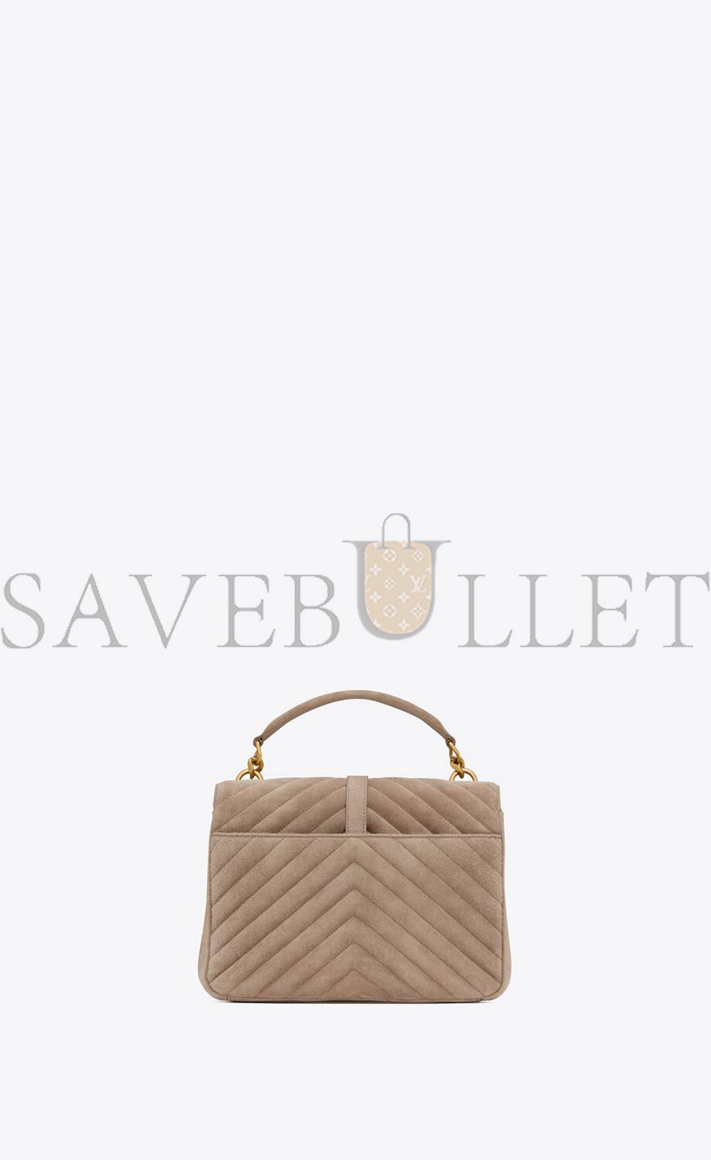YSL COLLEGE MEDIUM CHAIN BAG IN QUILTED SUEDE 6002791U8072346 (24*17*6.5cm) YSL COLLEGE MEDIUM CHAIN BAG IN QUILTED SUEDE 6002791U8072346 (24*17*6.5cm)