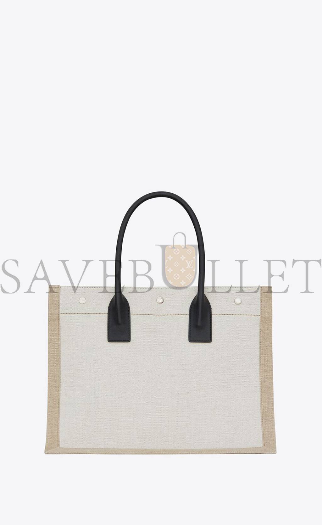 YSL RIVE GAUCHE SMALL TOTE BAG IN LINEN AND LEATHER 617481FAABR9054 (39*31*18cm) YSL RIVE GAUCHE SMALL TOTE BAG IN LINEN AND LEATHER 617481FAABR9054 (39*31*18cm)