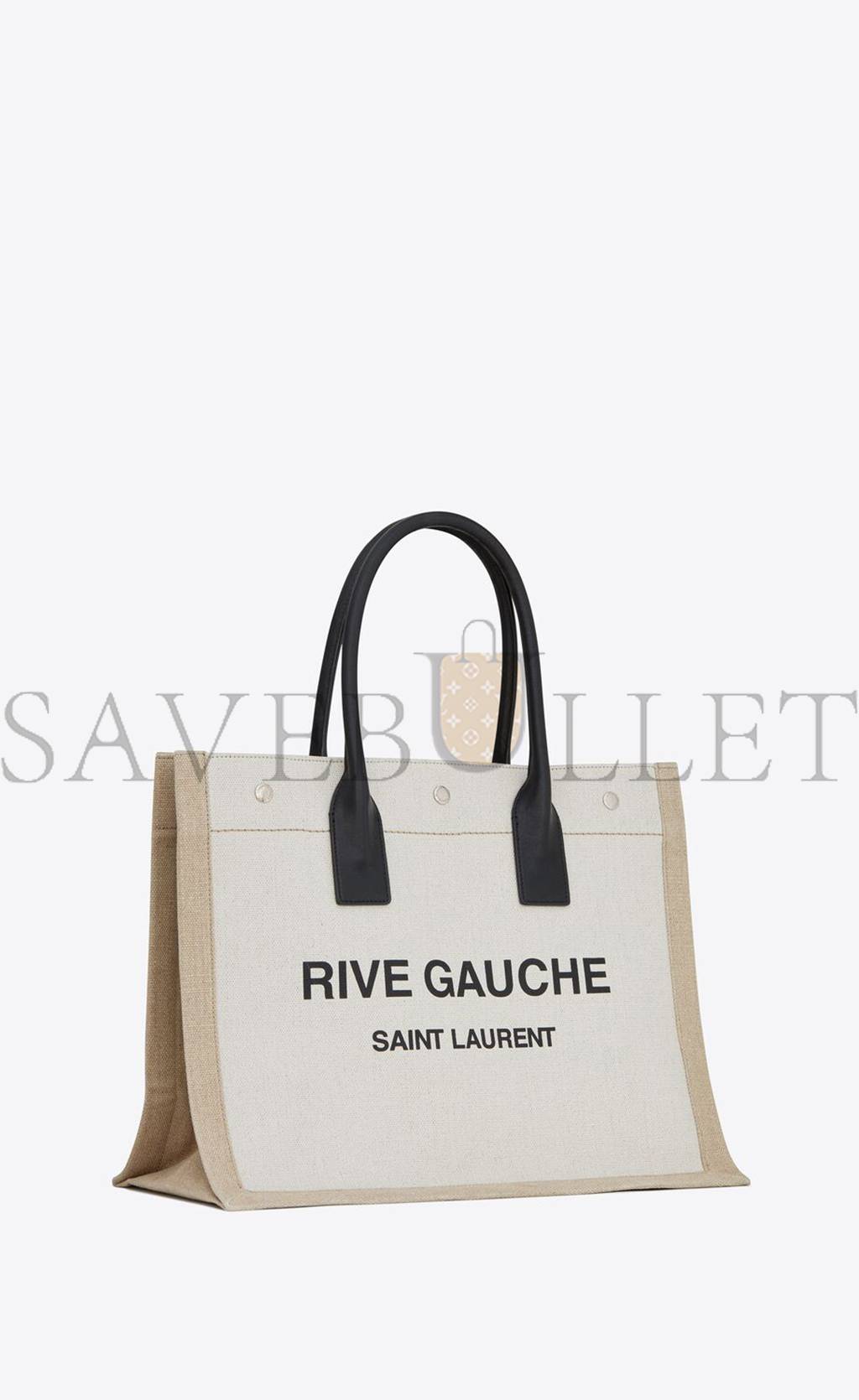 YSL RIVE GAUCHE SMALL TOTE BAG IN LINEN AND LEATHER 617481FAABR9054 (39*31*18cm) YSL RIVE GAUCHE SMALL TOTE BAG IN LINEN AND LEATHER 617481FAABR9054 (39*31*18cm)