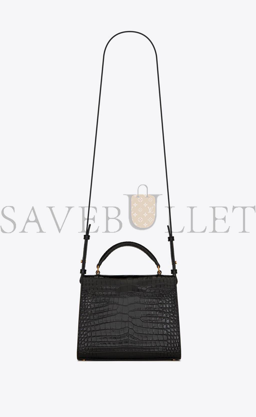 YSL CASSANDRA MINI TOP HANDLE BAG IN CROCODILE-EMBOSSED SHINY LEATHER 623930DND0J1000 (20*16*7.5cm) YSL CASSANDRA MINI TOP HANDLE BAG IN CROCODILE-EMBOSSED SHINY LEATHER 623930DND0J1000 (20*16*7.5cm)