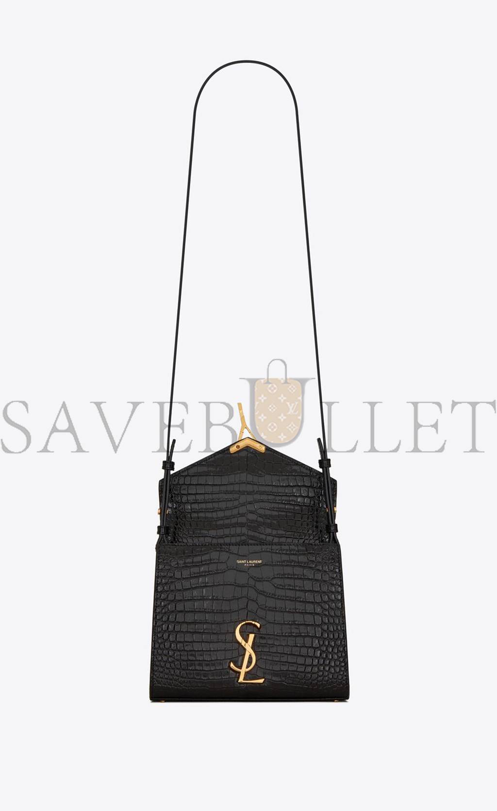 YSL CASSANDRA MINI TOP HANDLE BAG IN CROCODILE-EMBOSSED SHINY LEATHER 623930DND0J1000 (20*16*7.5cm) YSL CASSANDRA MINI TOP HANDLE BAG IN CROCODILE-EMBOSSED SHINY LEATHER 623930DND0J1000 (20*16*7.5cm)
