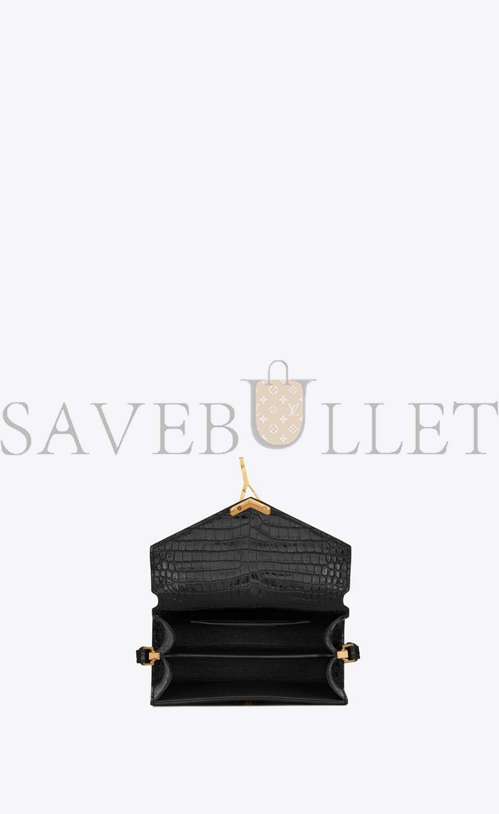 YSL CASSANDRA MINI TOP HANDLE BAG IN CROCODILE-EMBOSSED SHINY LEATHER 623930DND0J1000 (20*16*7.5cm) YSL CASSANDRA MINI TOP HANDLE BAG IN CROCODILE-EMBOSSED SHINY LEATHER 623930DND0J1000 (20*16*7.5cm)