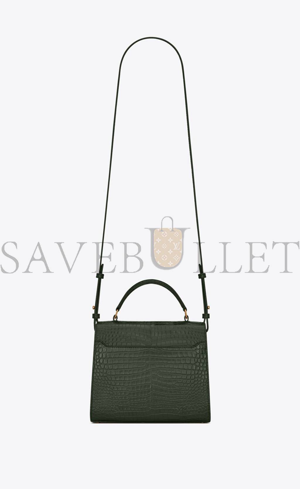 YSL CASSANDRA MINI TOP HANDLE BAG IN CROCODILE-EMBOSSED SHINY LEATHER 623930DND0J3144 (20*16*7.5cm) YSL CASSANDRA MINI TOP HANDLE BAG IN CROCODILE-EMBOSSED SHINY LEATHER 623930DND0J3144 (20*16*7.5cm)