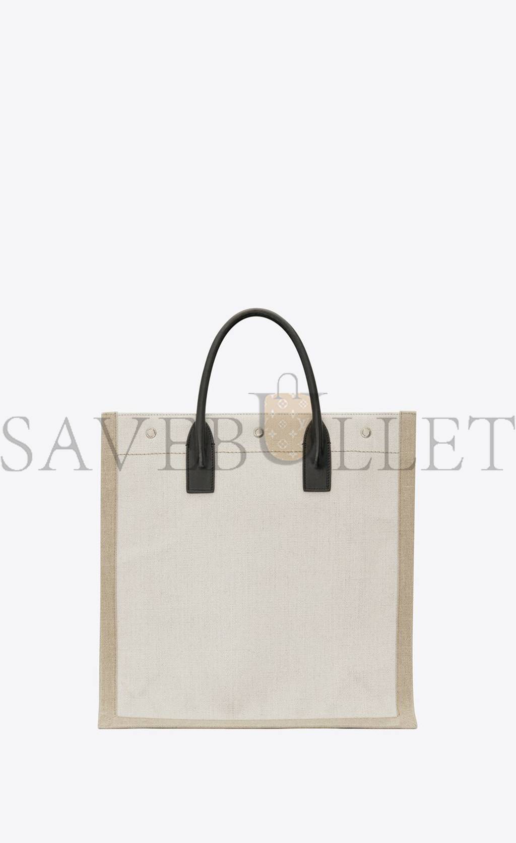 YSL RIVE GAUCHE NS SHOPPING BAG IN LINEN AND COTTON 6316829J52E9280 (39*38*17cm) YSL RIVE GAUCHE NS SHOPPING BAG IN LINEN AND COTTON 6316829J52E9280 (39*38*17cm)