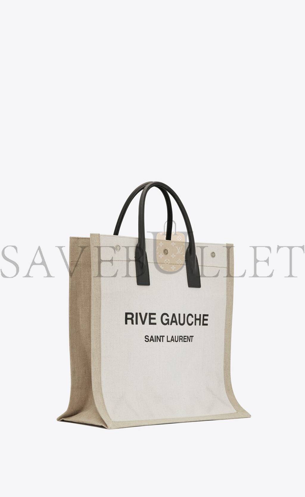 YSL RIVE GAUCHE NS SHOPPING BAG IN LINEN AND COTTON 6316829J52E9280 (39*38*17cm) YSL RIVE GAUCHE NS SHOPPING BAG IN LINEN AND COTTON 6316829J52E9280 (39*38*17cm)