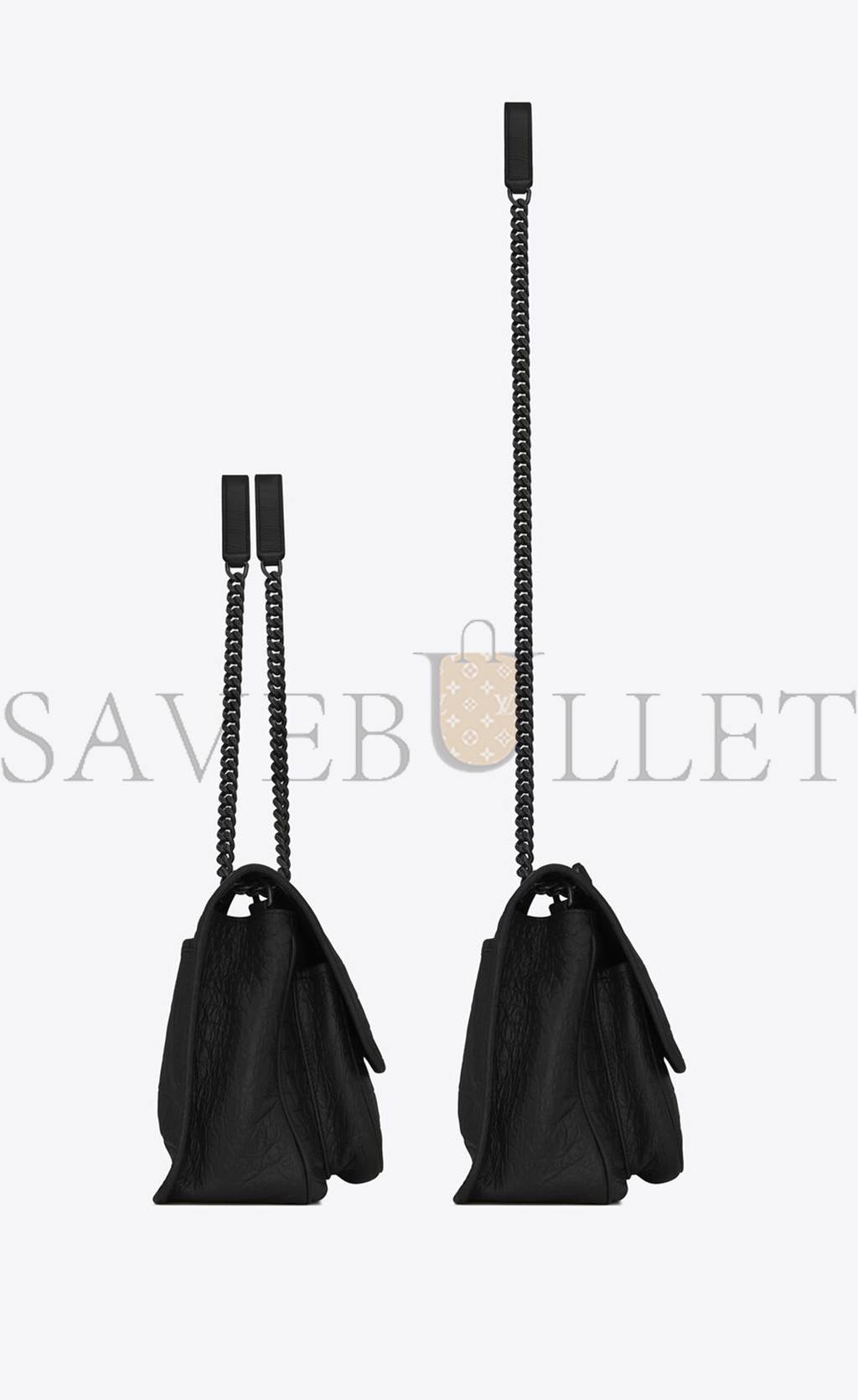 YSL NIKI MEDIUM CHAIN BAG IN CROCODILE-EMBOSSED LEATHER 6331501K00U1000 (28*20*8.5cm) YSL NIKI MEDIUM CHAIN BAG IN CROCODILE-EMBOSSED LEATHER 6331501K00U1000 (28*20*8.5cm)