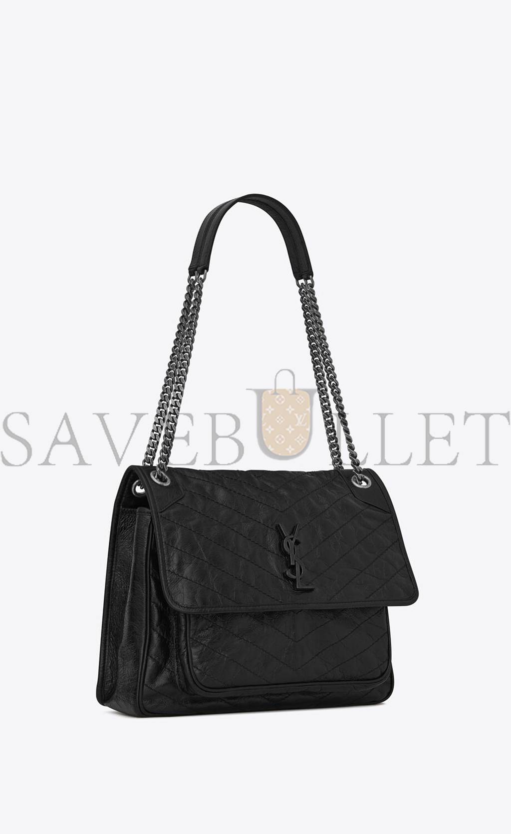YSL NIKI LARGE IN CRINKLED VINTAGE LEATHER 6331570EN041000 (32*23*9cm) YSL NIKI LARGE IN CRINKLED VINTAGE LEATHER 6331570EN041000 (32*23*9cm)