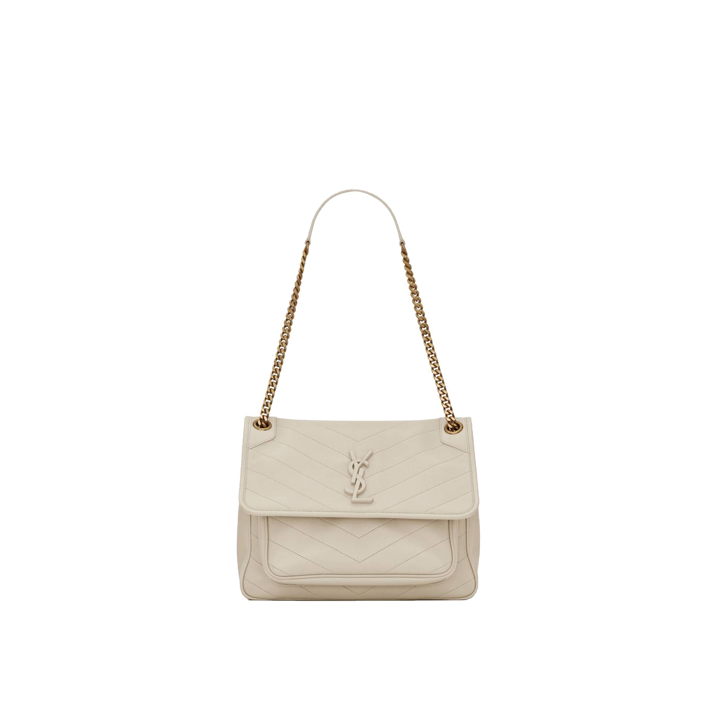 YSL NIKI MEDIUM CHAIN BAG IN RAFFIA AND LEATHER 6331581EL079207(28*20*8.5cm) YSL NIKI MEDIUM CHAIN BAG IN RAFFIA AND LEATHER 6331581EL079207(28*20*8.5cm)