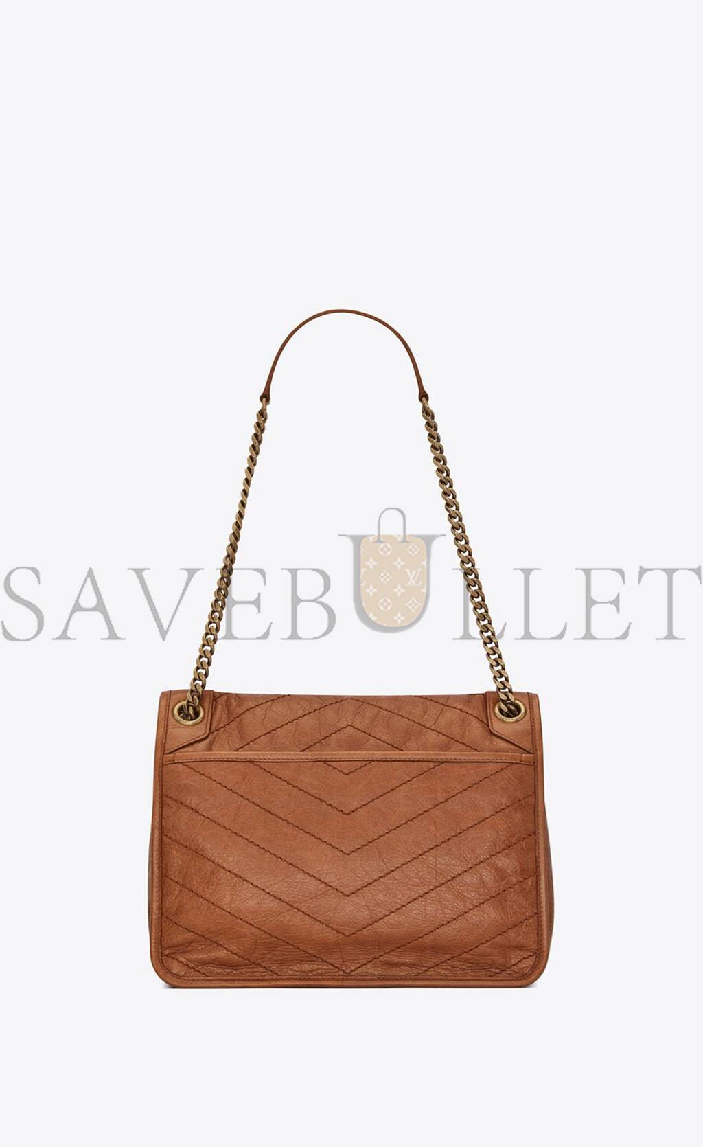 YSL NIKI MEDIUM CHAIN BAG IN CRINKLED VINTAGE LEATHER 6331581YG072522 (28*20*8.5cm) YSL NIKI MEDIUM CHAIN BAG IN CRINKLED VINTAGE LEATHER 6331581YG072522 (28*20*8.5cm)