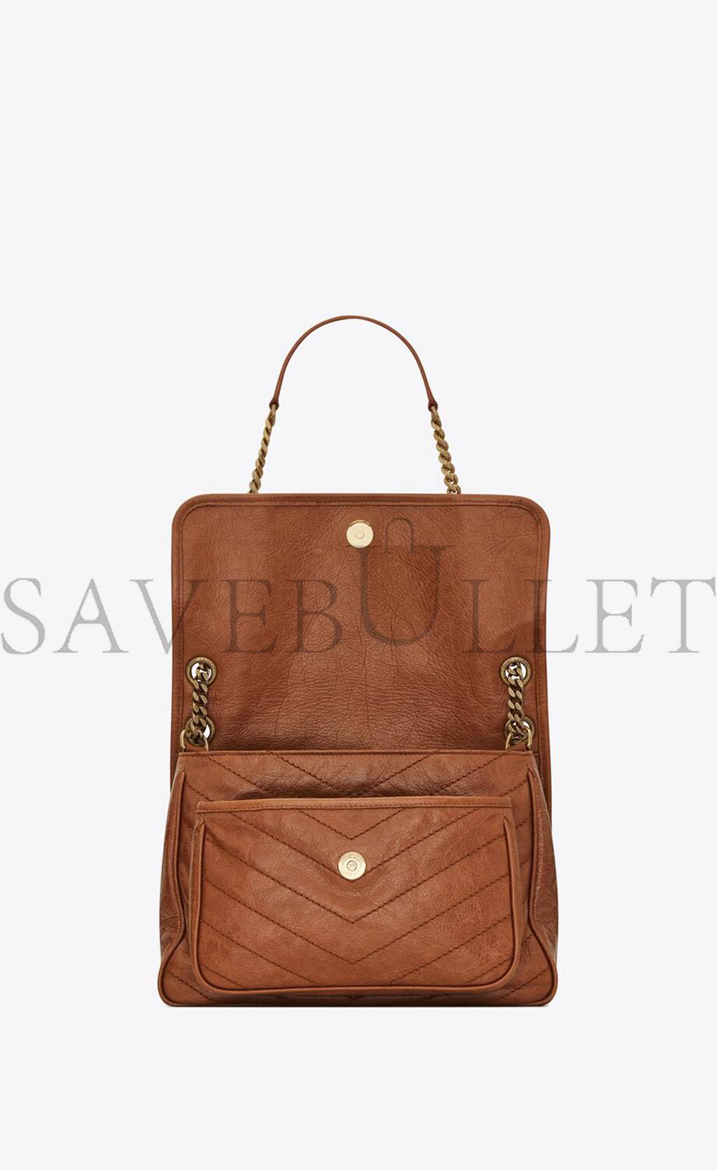 YSL NIKI MEDIUM CHAIN BAG IN CRINKLED VINTAGE LEATHER 6331581YG072522 (28*20*8.5cm) YSL NIKI MEDIUM CHAIN BAG IN CRINKLED VINTAGE LEATHER 6331581YG072522 (28*20*8.5cm)