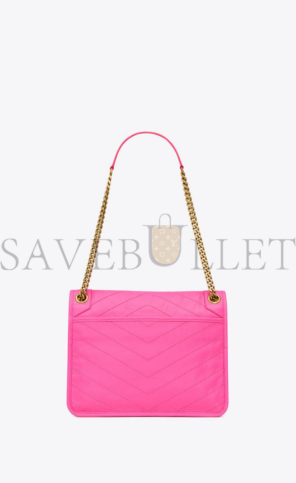 YSL NIKI MEDIUM CHAIN BAG IN CRINKLED LAMBSKIN 633158AAA6N5646 (28*20*8.5cm) YSL NIKI MEDIUM CHAIN BAG IN CRINKLED LAMBSKIN 633158AAA6N5646 (28*20*8.5cm)