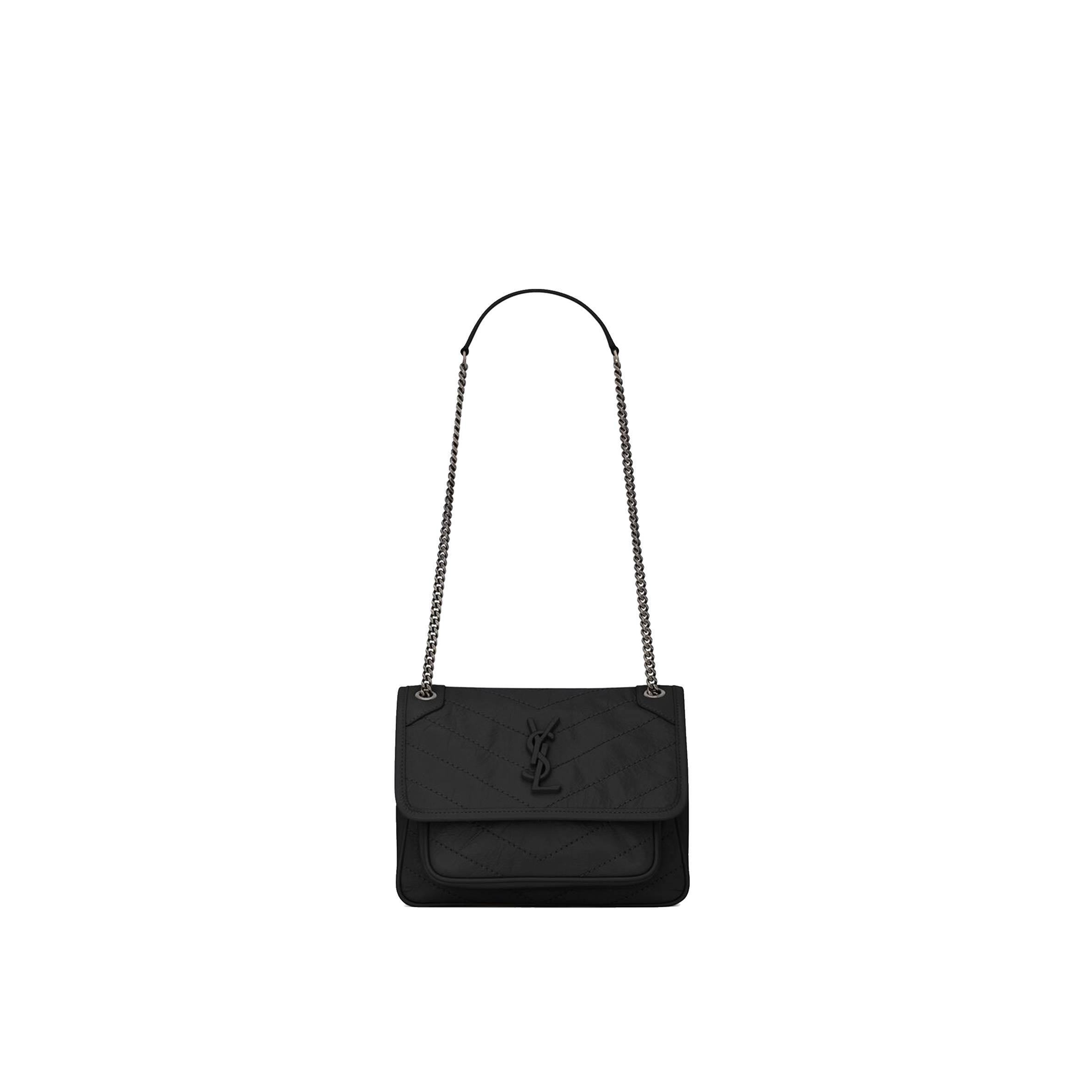 YSL NIKI BABY CHAIN BAG IN CRINKLED VINTAGE LEATHER 6331600EN041000 (21*16*7.5cm) YSL NIKI BABY CHAIN BAG IN CRINKLED VINTAGE LEATHER 6331600EN041000 (21*16*7.5cm)