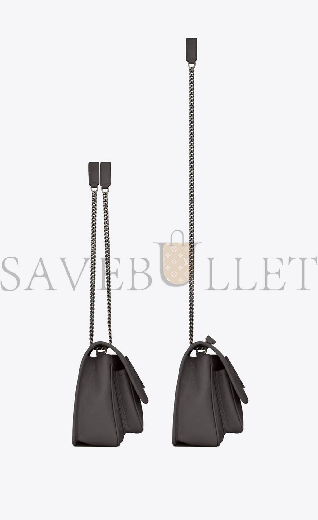 YSL NIKI BABY CHAIN BAG IN CRINKLED VINTAGE LEATHER 6331600EN041112 (21*16*7.5cm) YSL NIKI BABY CHAIN BAG IN CRINKLED VINTAGE LEATHER 6331600EN041112 (21*16*7.5cm)