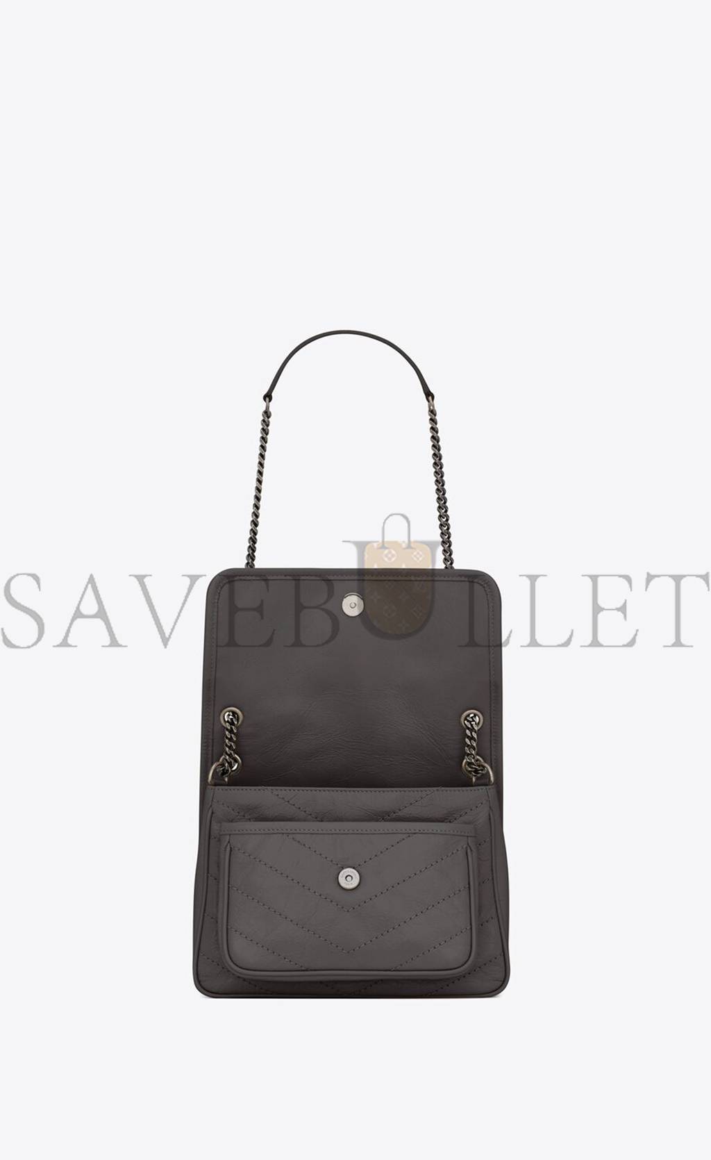 YSL NIKI BABY CHAIN BAG IN CRINKLED VINTAGE LEATHER 6331600EN041112 (21*16*7.5cm) YSL NIKI BABY CHAIN BAG IN CRINKLED VINTAGE LEATHER 6331600EN041112 (21*16*7.5cm)