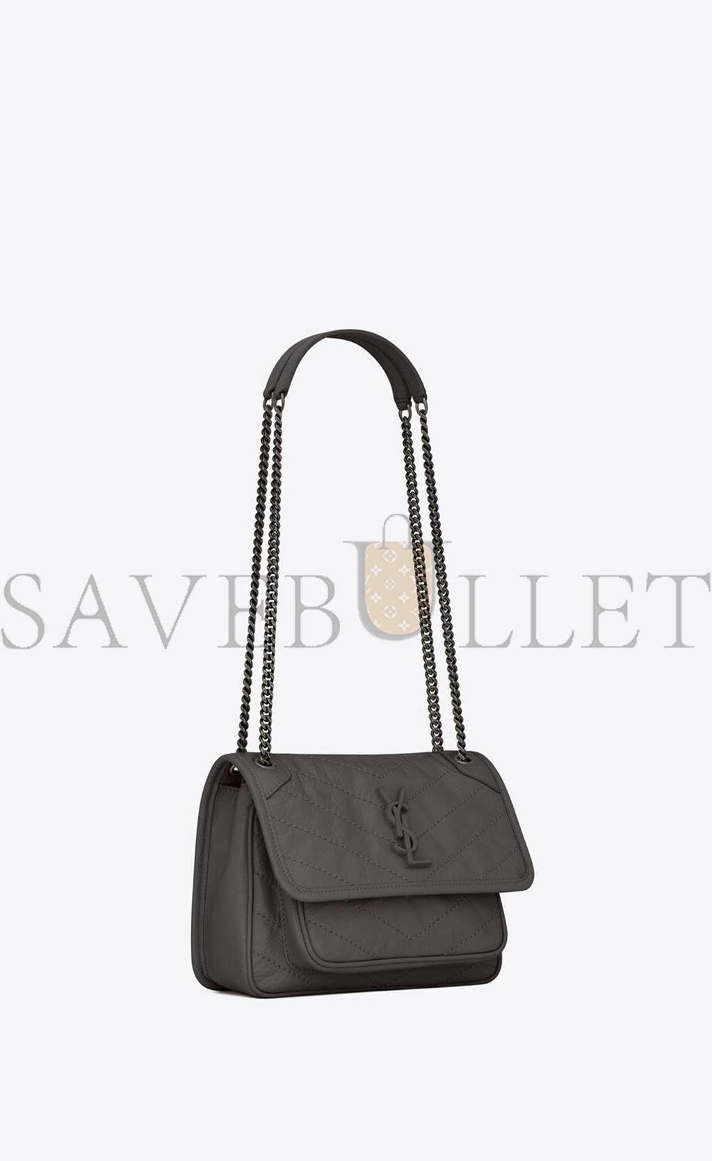 YSL NIKI BABY CHAIN BAG IN CRINKLED VINTAGE LEATHER 6331600EN041112 (21*16*7.5cm) YSL NIKI BABY CHAIN BAG IN CRINKLED VINTAGE LEATHER 6331600EN041112 (21*16*7.5cm)