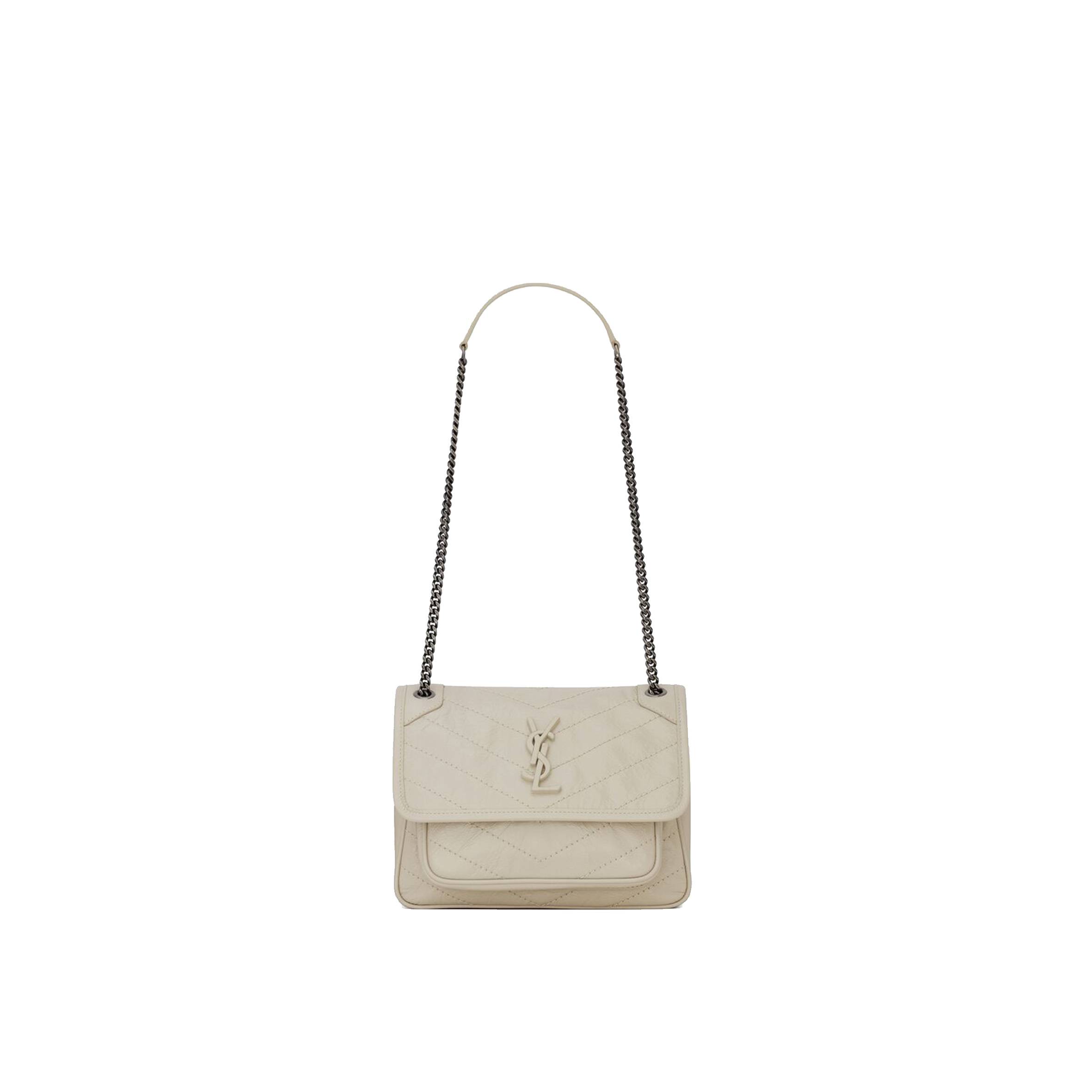 YSL NIKI BABY CHAIN BAG IN CRINKLED VINTAGE LEATHER 6331600EN049207 (21*16*7.5cm) YSL NIKI BABY CHAIN BAG IN CRINKLED VINTAGE LEATHER 6331600EN049207 (21*16*7.5cm)