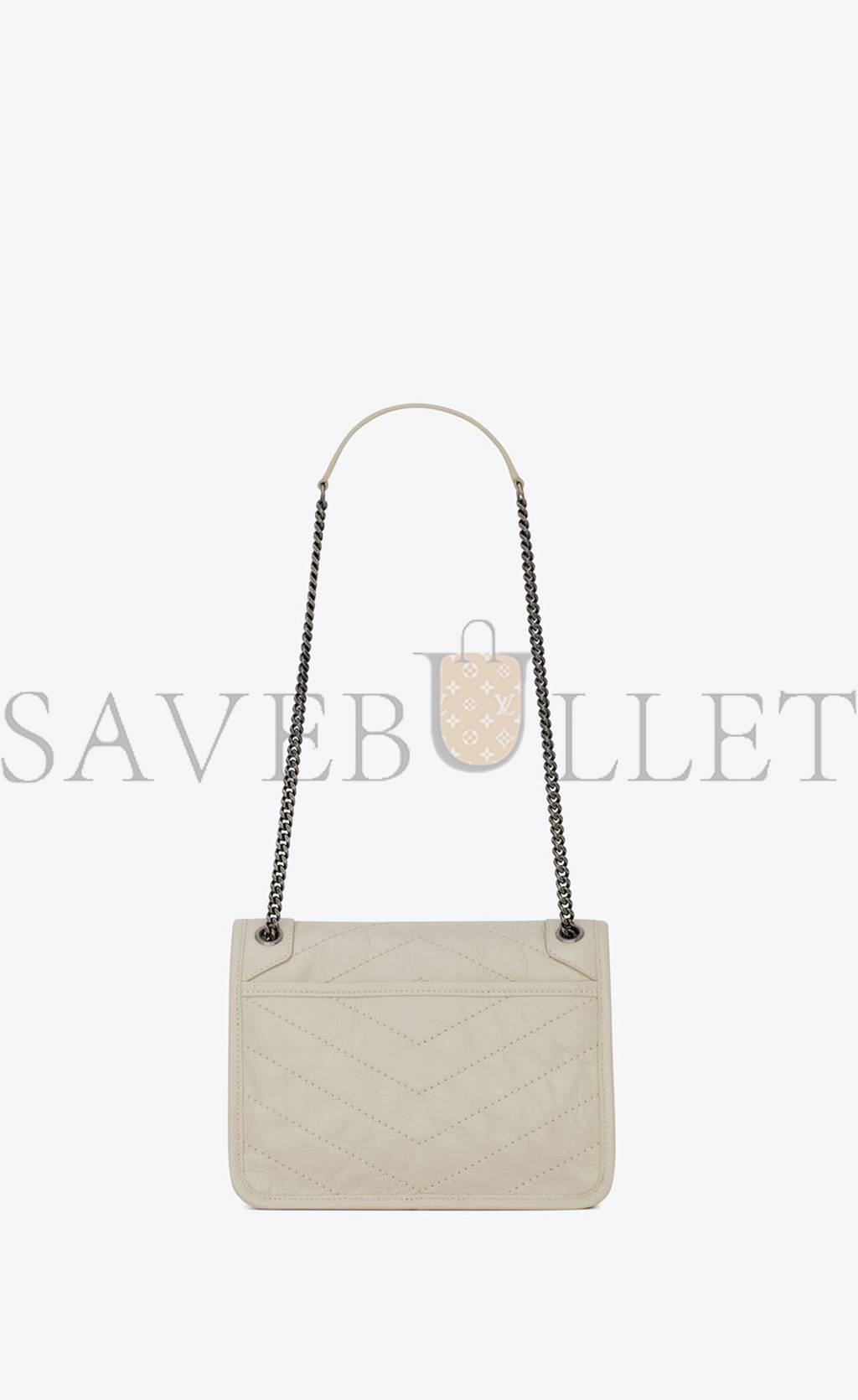YSL NIKI BABY CHAIN BAG IN CRINKLED VINTAGE LEATHER 6331600EN049207 (21*16*7.5cm) YSL NIKI BABY CHAIN BAG IN CRINKLED VINTAGE LEATHER 6331600EN049207 (21*16*7.5cm)