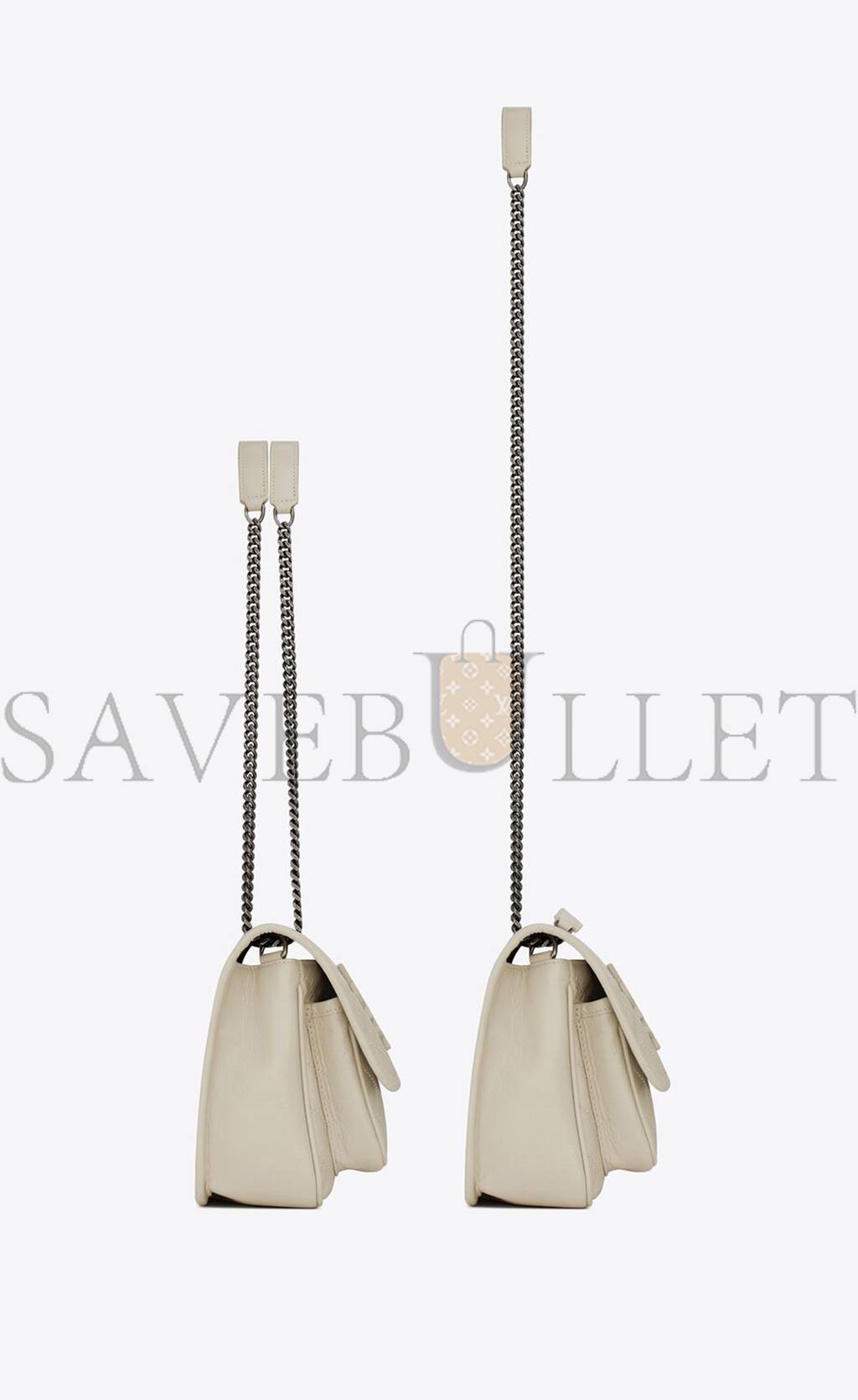 YSL NIKI BABY CHAIN BAG IN CRINKLED VINTAGE LEATHER 6331600EN049207 (21*16*7.5cm) YSL NIKI BABY CHAIN BAG IN CRINKLED VINTAGE LEATHER 6331600EN049207 (21*16*7.5cm)
