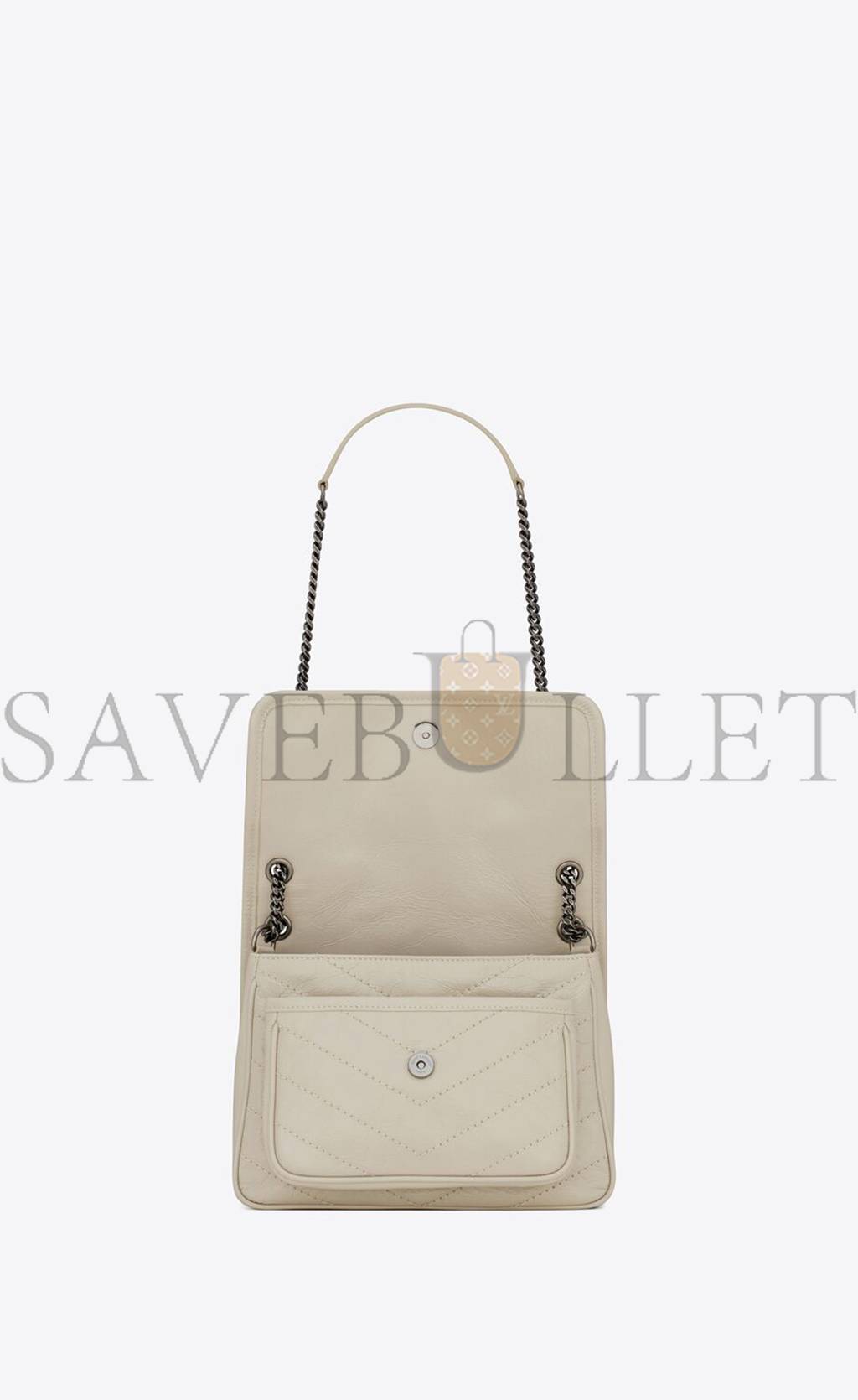 YSL NIKI BABY CHAIN BAG IN CRINKLED VINTAGE LEATHER 6331600EN049207 (21*16*7.5cm) YSL NIKI BABY CHAIN BAG IN CRINKLED VINTAGE LEATHER 6331600EN049207 (21*16*7.5cm)