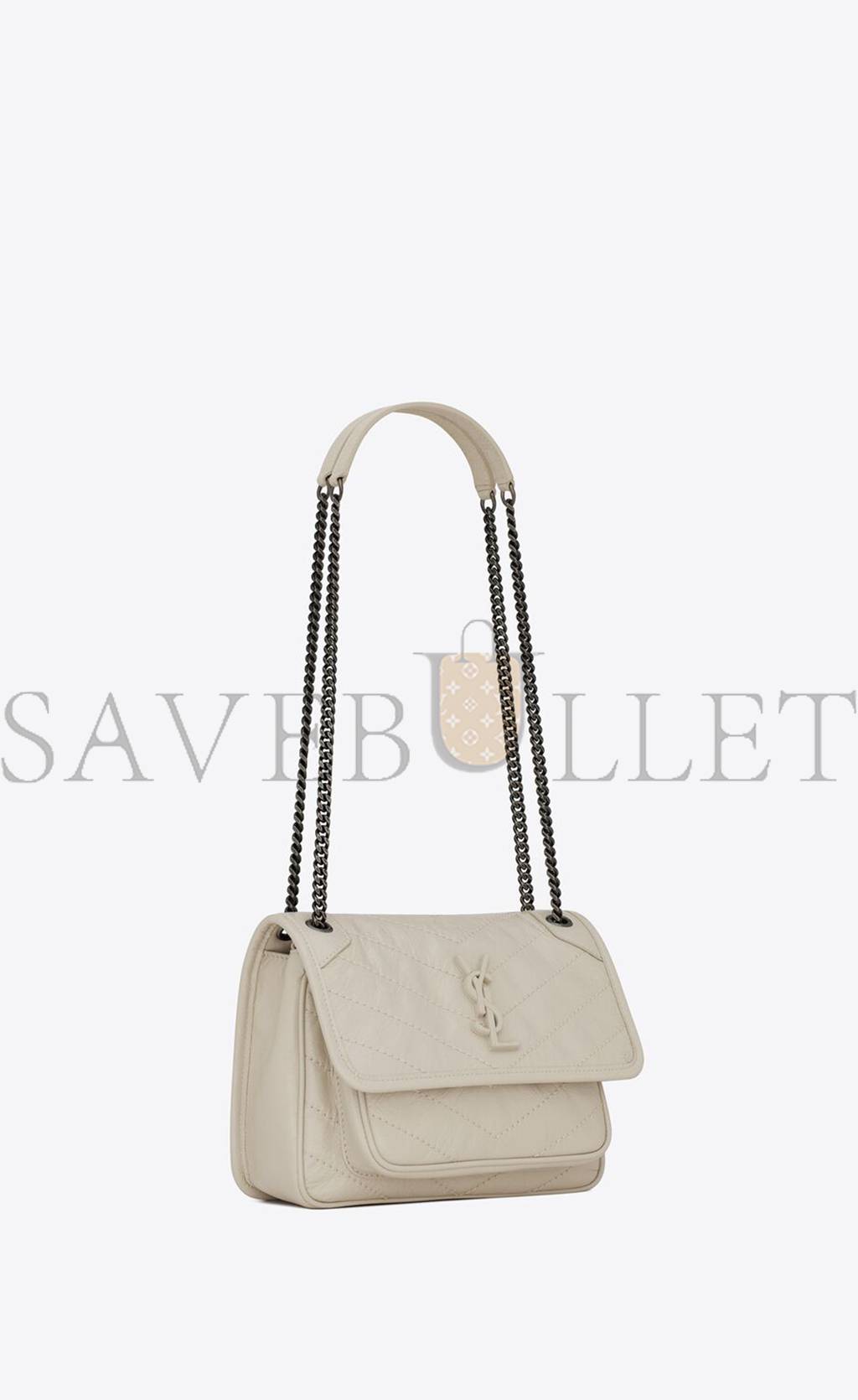 YSL NIKI BABY CHAIN BAG IN CRINKLED VINTAGE LEATHER 6331600EN049207 (21*16*7.5cm) YSL NIKI BABY CHAIN BAG IN CRINKLED VINTAGE LEATHER 6331600EN049207 (21*16*7.5cm)