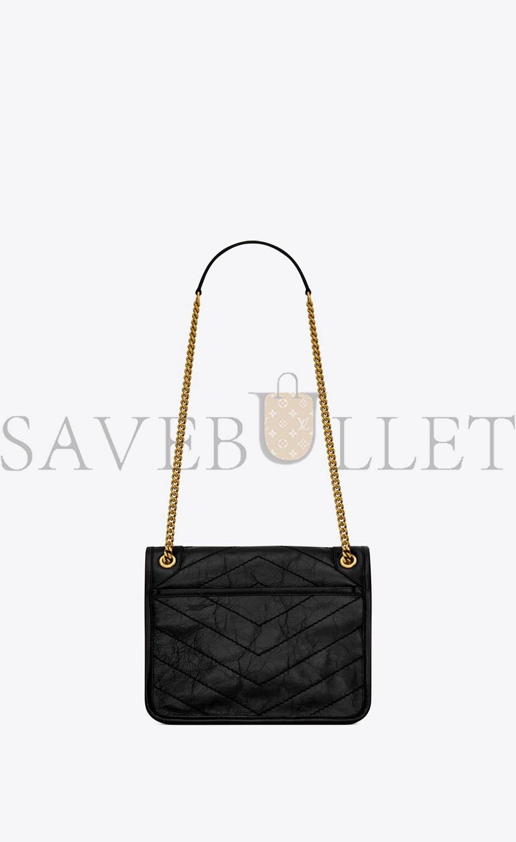 YSL NIKI BABY CHAIN BAG IN CRINKLED VINTAGE LEATHER 6331600EN071000 (21*16*7.5cm) YSL NIKI BABY CHAIN BAG IN CRINKLED VINTAGE LEATHER 6331600EN071000 (21*16*7.5cm)