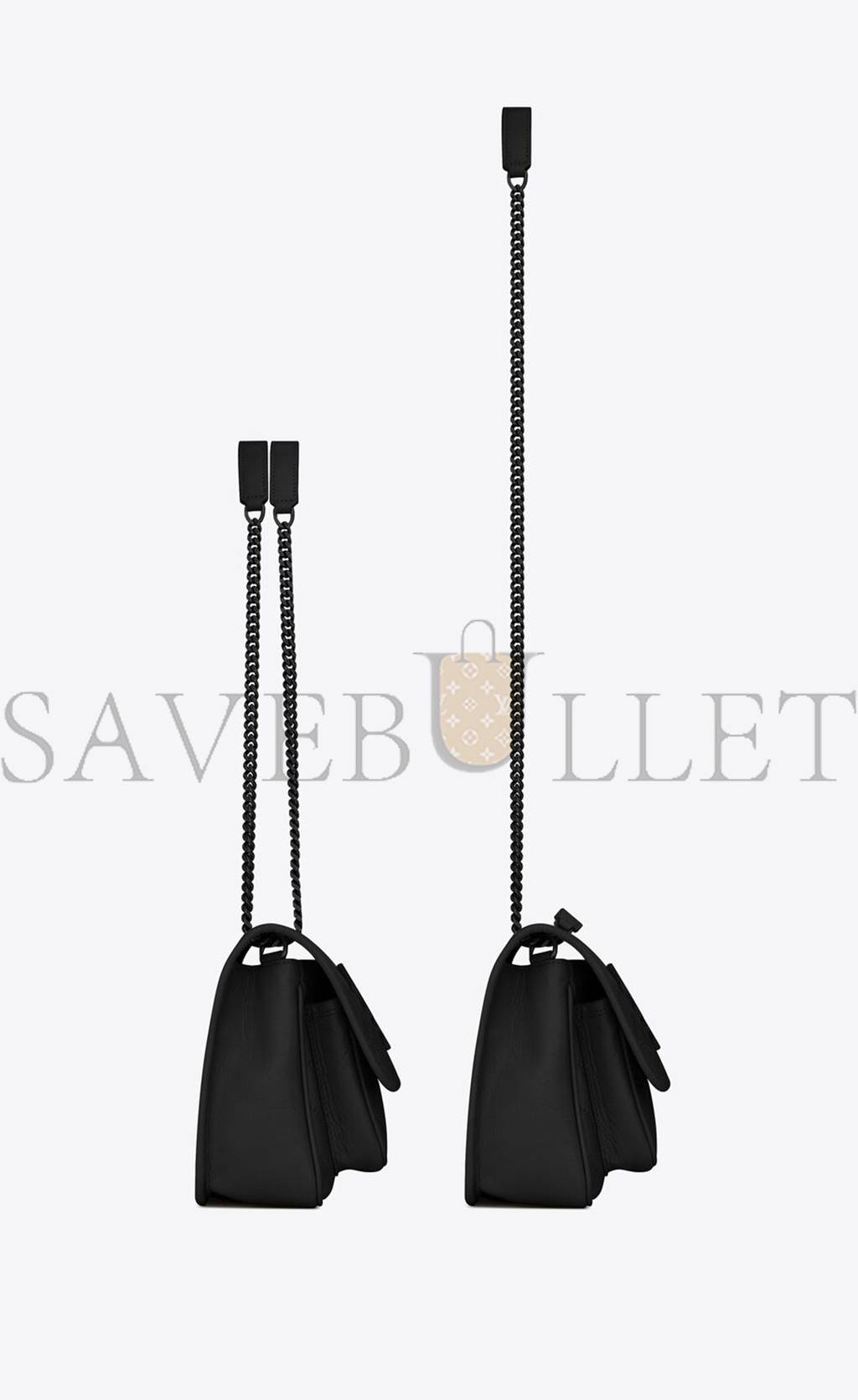 YSL NIKI BABY CHAIN BAG IN CRINKLED VINTAGE LEATHER 6331850EN081000 (21*16*7.5cm) YSL NIKI BABY CHAIN BAG IN CRINKLED VINTAGE LEATHER 6331850EN081000 (21*16*7.5cm)