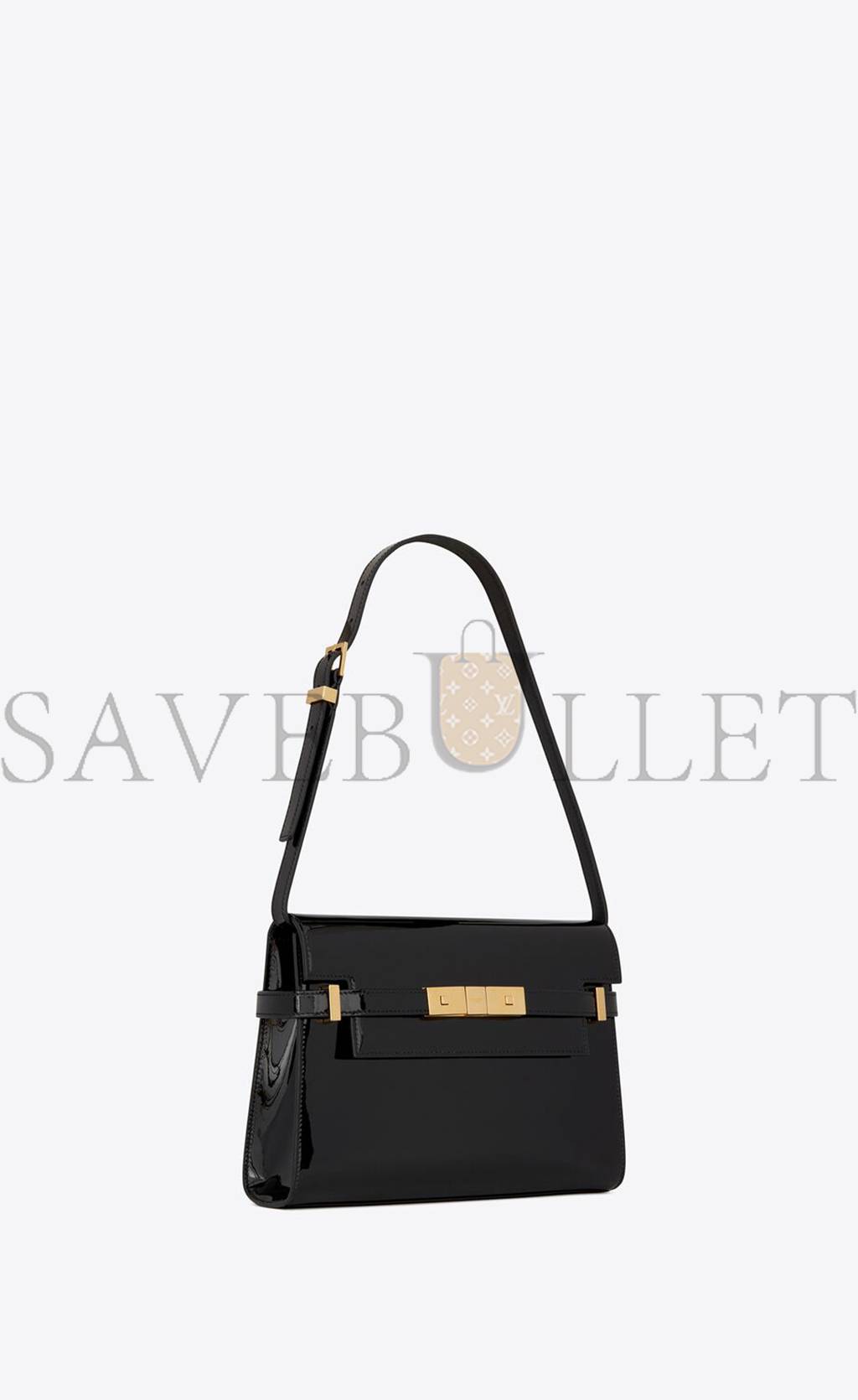 YSL MANHATTAN SMALL SHOULDER BAG IN PATENT LEATHER 675626B870J1000 (24*17.5*6cm) YSL MANHATTAN SMALL SHOULDER BAG IN PATENT LEATHER 675626B870J1000 (24*17.5*6cm)