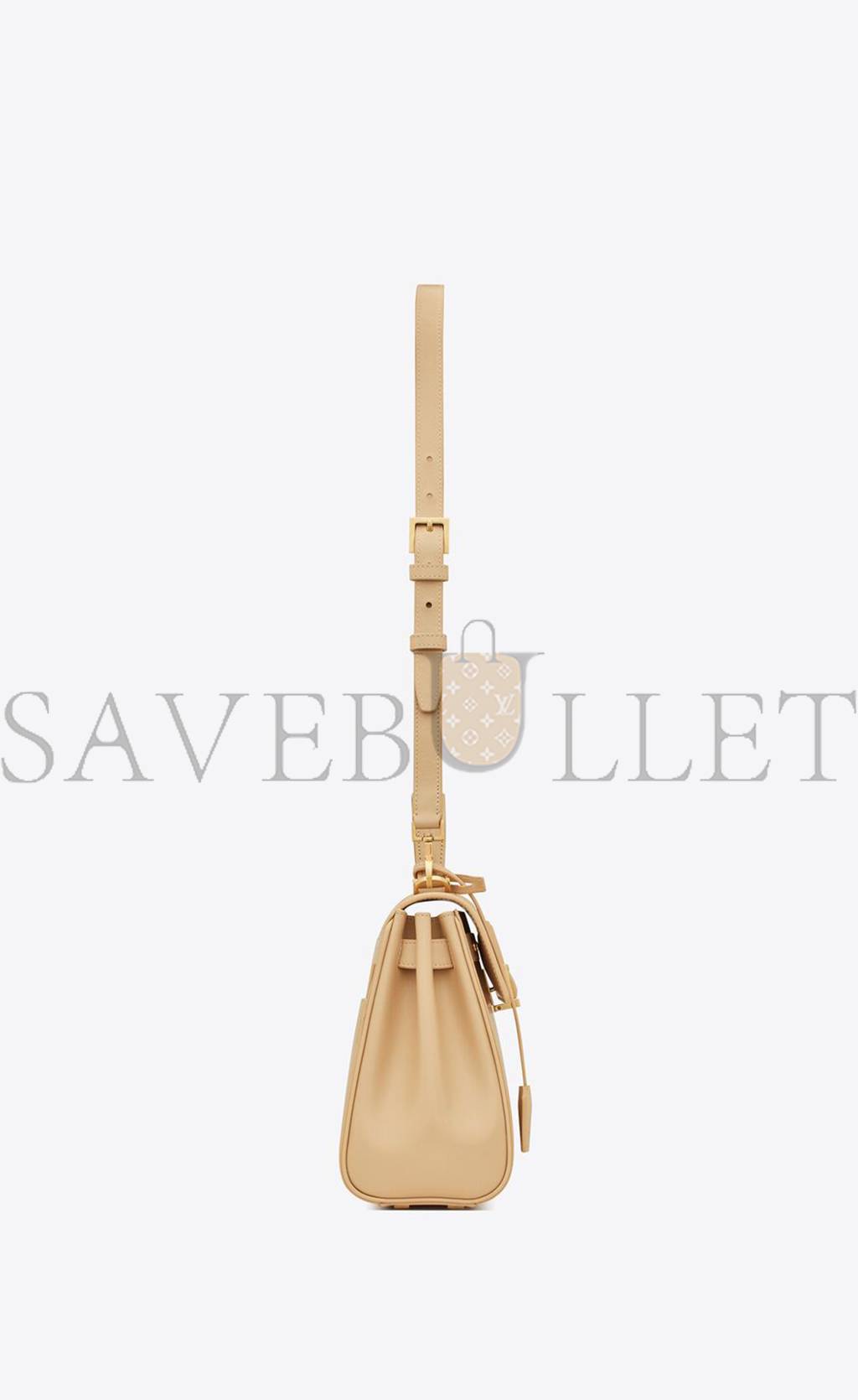 YSL LE FERMOIR SMALL TOP HANDLE BAG IN SHINY LEATHER 6869822ZA0W9141 (25*19.5*10.5cm)
