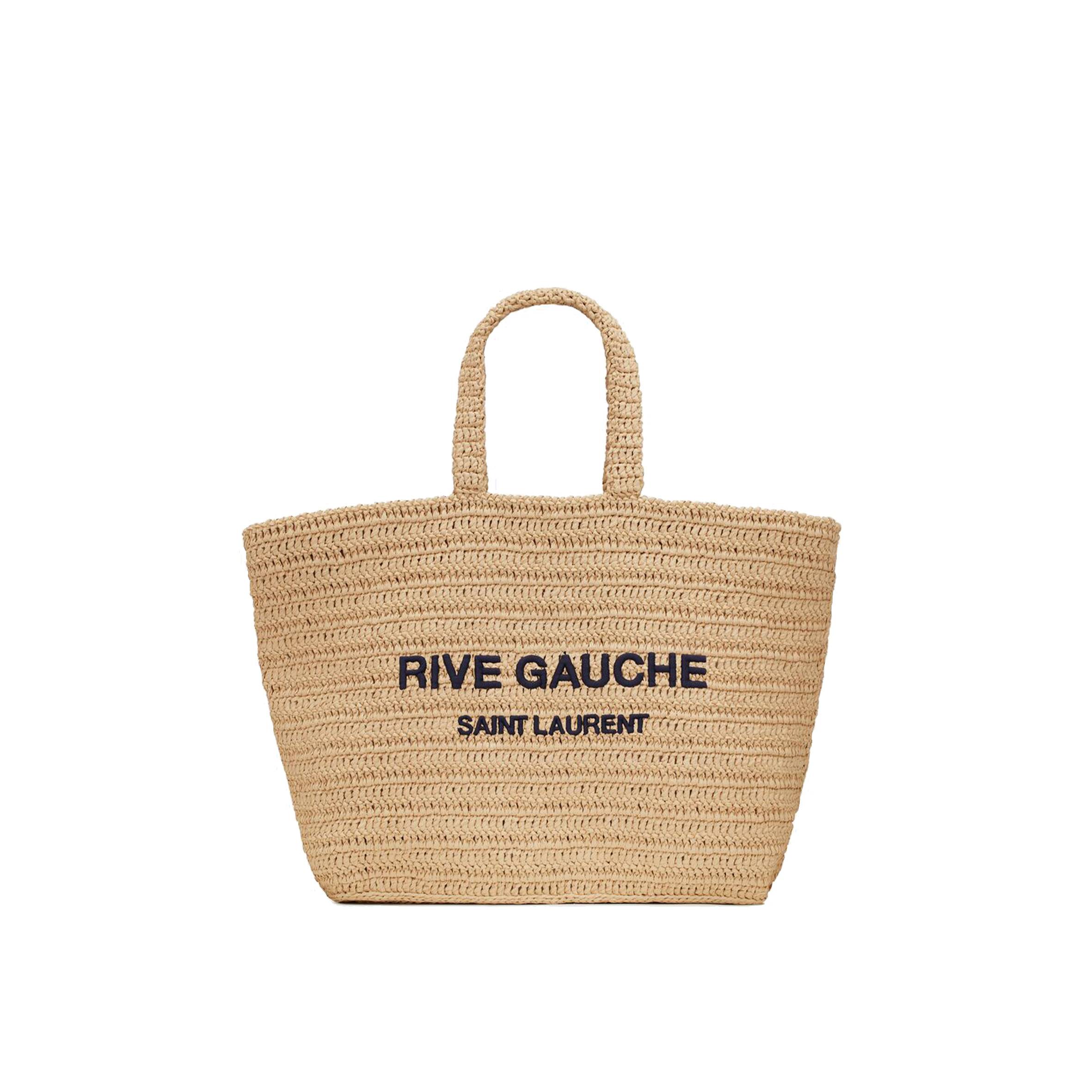 YSL RIVE GAUCHE SUPPLE TOTE BAG IN RAFFIA CROCHET 688864GAAA12086 (38*35*14.5cm) YSL RIVE GAUCHE SUPPLE TOTE BAG IN RAFFIA CROCHET 688864GAAA12086 (38*35*14.5cm)