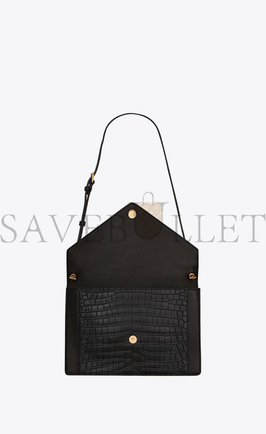 YSL GABY SATCHEL IN CROCODILE-EMBOSSED LACQUERED LEATHER AND LAMBSKIN 695724DZEUW1000 (26*18*5cm) YSL GABY SATCHEL IN CROCODILE-EMBOSSED LACQUERED LEATHER AND LAMBSKIN 695724DZEUW1000 (26*18*5cm)