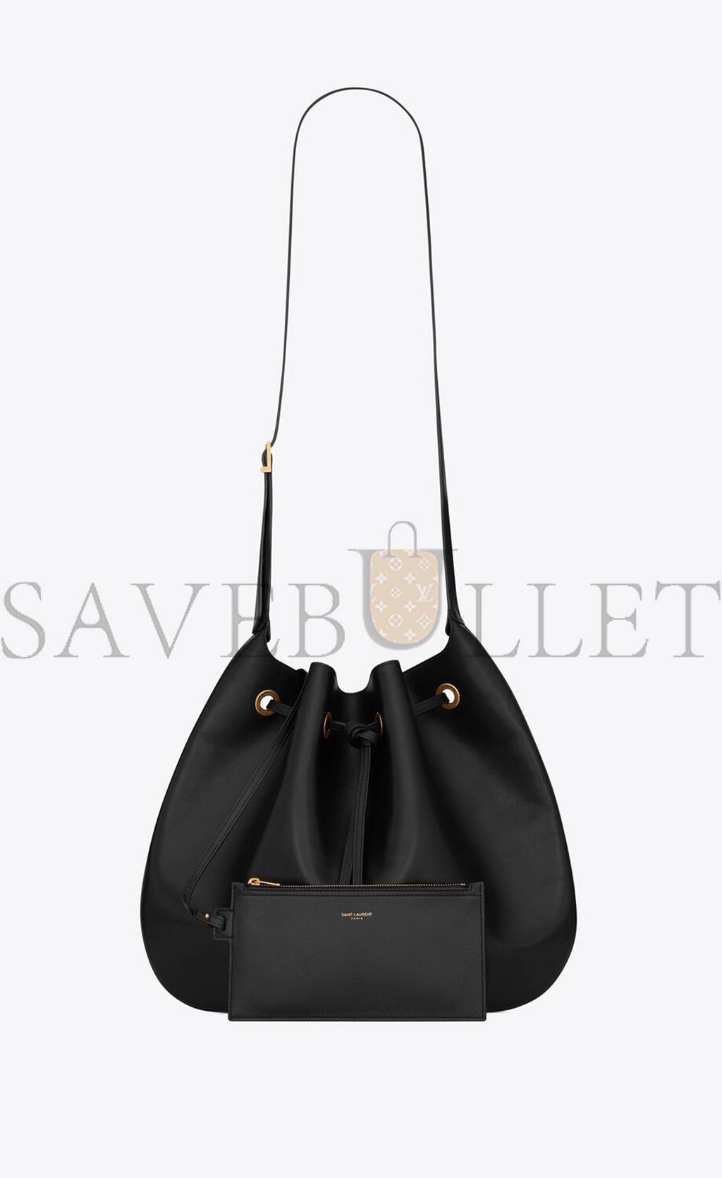 YSL PARIS VII LARGE FLAT HOBO BAG IN SMOOTH LEATHER 697941AAAMD1000 (44*33*2cm) YSL PARIS VII LARGE FLAT HOBO BAG IN SMOOTH LEATHER 697941AAAMD1000 (44*33*2cm)