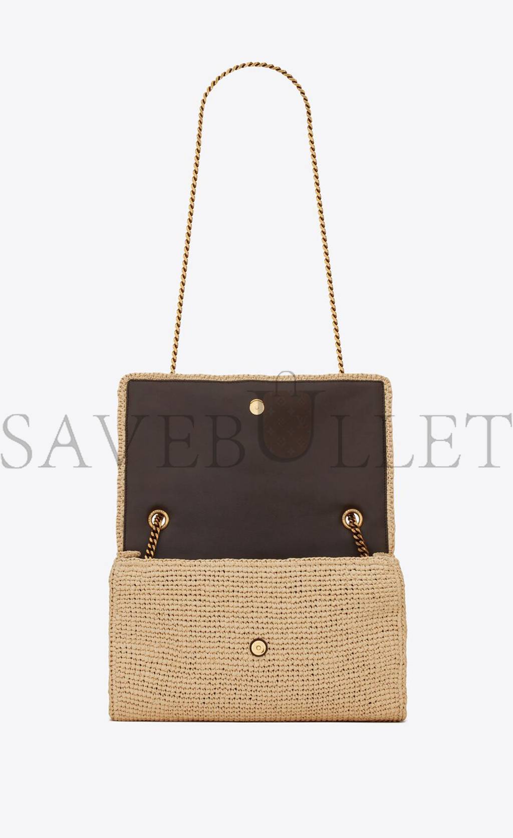 YSL KATE MEDIUM CHAIN BAG IN RAFFIA AND SMOOTH LEATHER 698637GAAA92069 (28.5*20*6cm) YSL KATE MEDIUM CHAIN BAG IN RAFFIA AND SMOOTH LEATHER 698637GAAA92069 (28.5*20*6cm)
