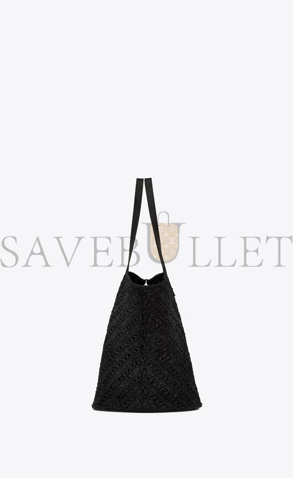 YSL PANIER MEDIUM IN RAFFIA AND VEGETABLE-TANNED LEATHER 740375GAADP1000 (44*20*21cm) YSL PANIER MEDIUM IN RAFFIA AND VEGETABLE-TANNED LEATHER 740375GAADP1000 (44*20*21cm)