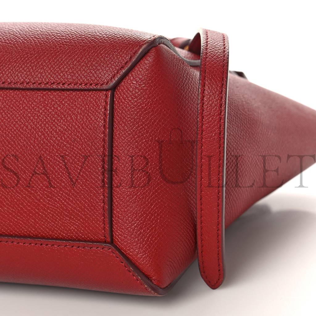 CELINE GRAINED CALFSKIN NANO BELT BAG RUBY (20*19*11cm) CELINE GRAINED CALFSKIN NANO BELT BAG RUBY (20*19*11cm)