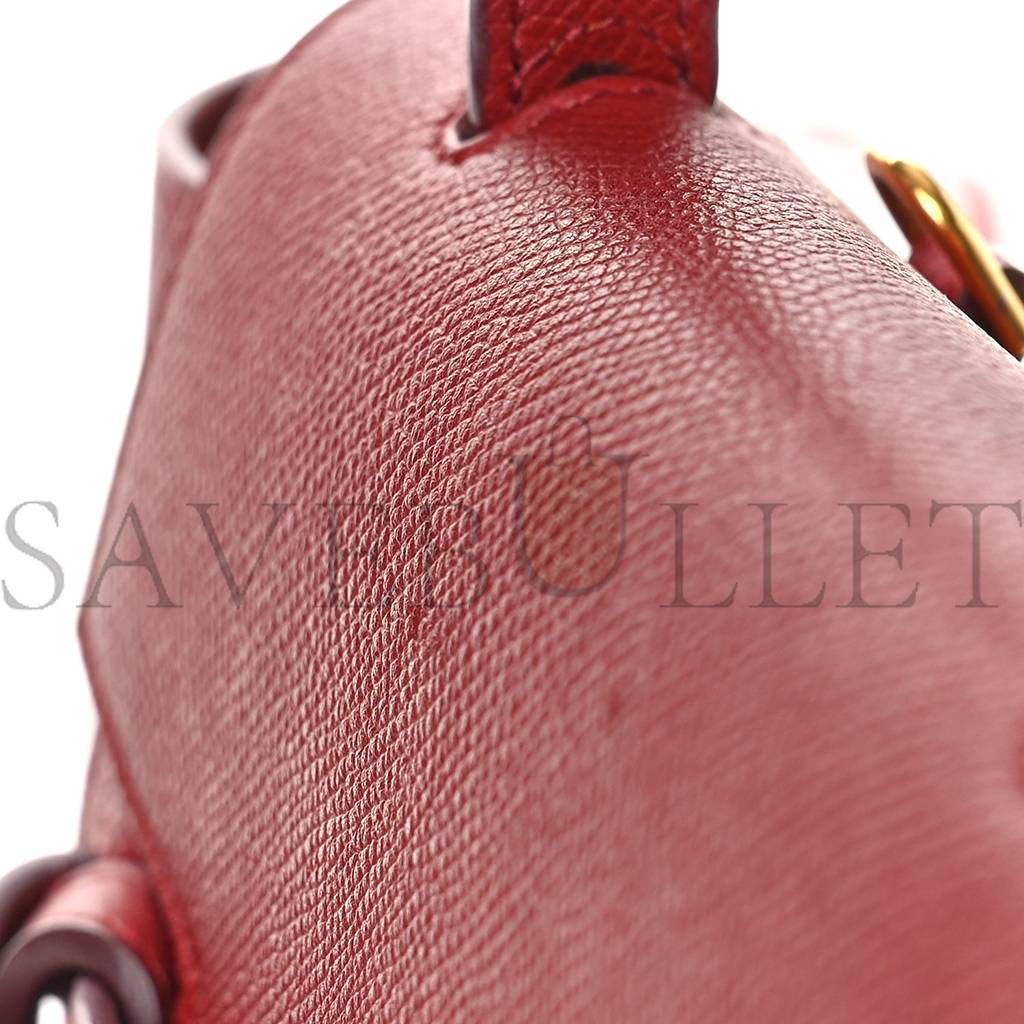 CELINE GRAINED CALFSKIN NANO BELT BAG RUBY (20*19*11cm) CELINE GRAINED CALFSKIN NANO BELT BAG RUBY (20*19*11cm)