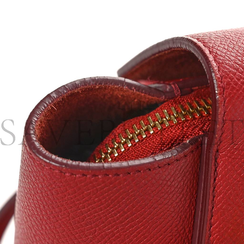 CELINE GRAINED CALFSKIN NANO BELT BAG RUBY (20*19*11cm) CELINE GRAINED CALFSKIN NANO BELT BAG RUBY (20*19*11cm)