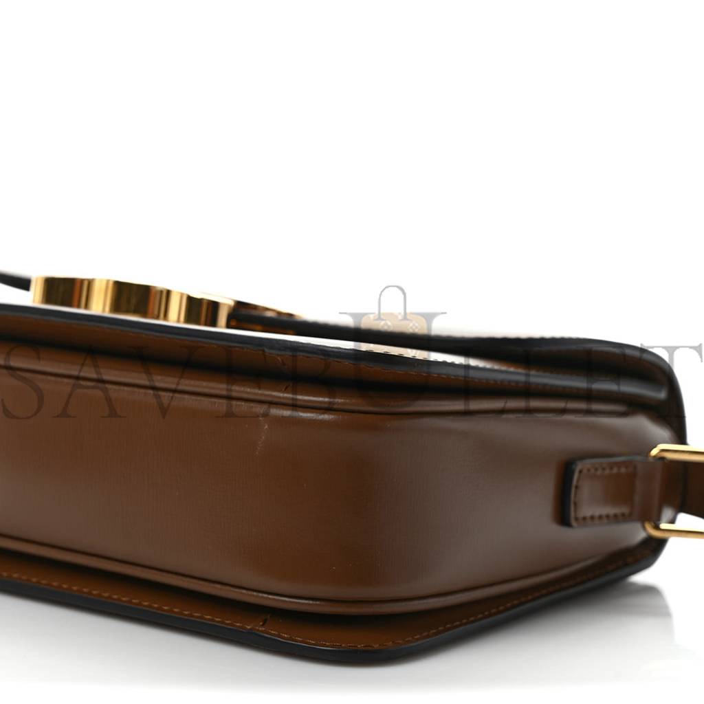 CELINE SHINY CALFSKIN TEEN TRIOMPHE TAN (18*14*6cm) CELINE SHINY CALFSKIN TEEN TRIOMPHE TAN (18*14*6cm)