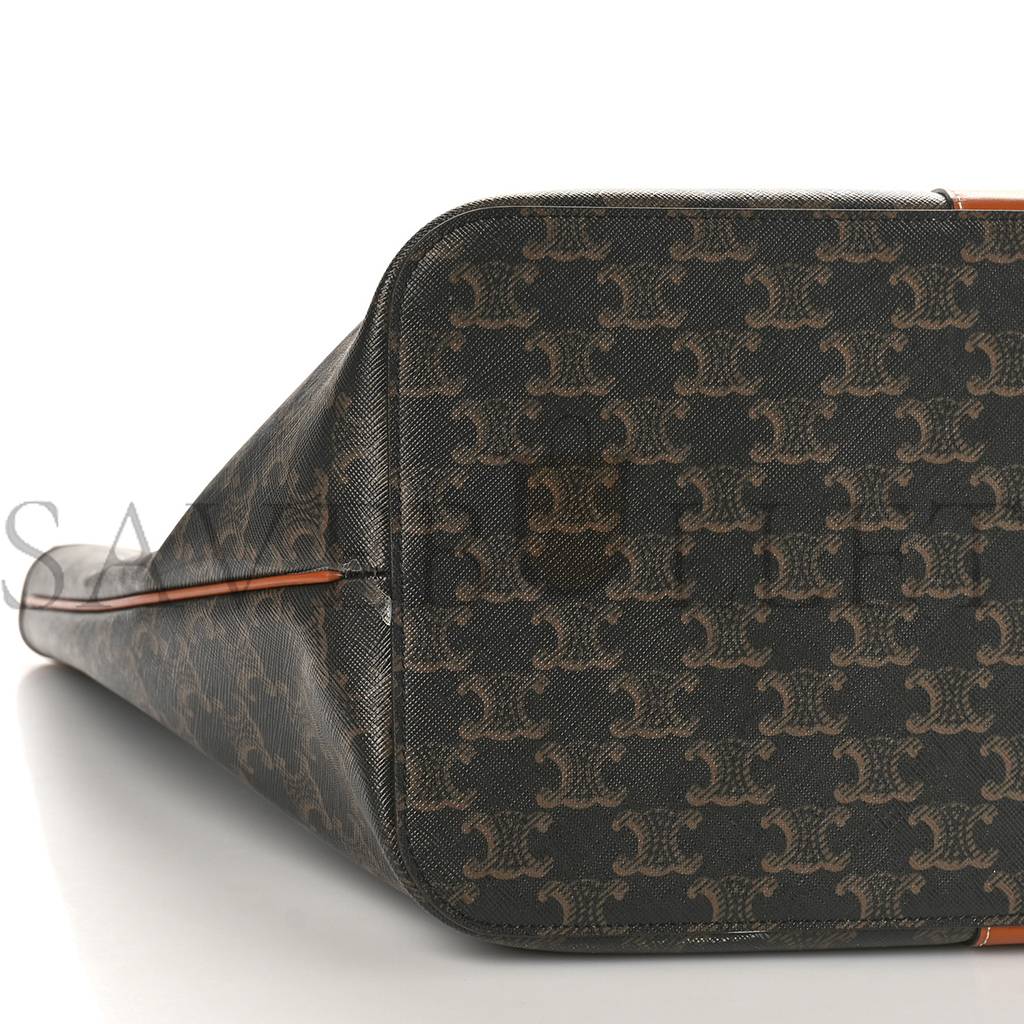 CELINE TRIOMPHE CANVAS MEDIUM CABAS BAG TAN (31*30*18cm) CELINE TRIOMPHE CANVAS MEDIUM CABAS BAG TAN (31*30*18cm)