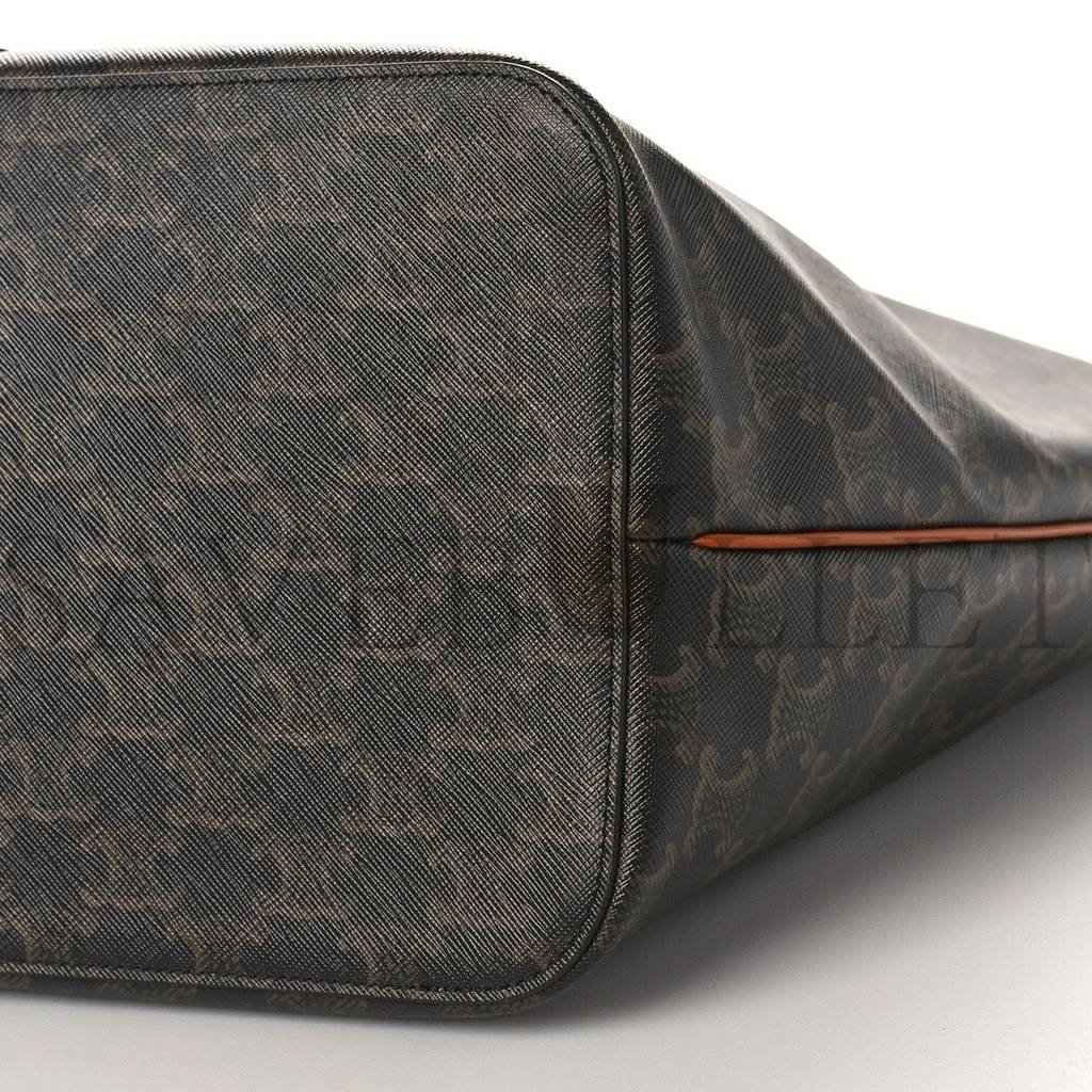 CELINE TRIOMPHE CANVAS MEDIUM CABAS BAG TAN (31*30*18cm) CELINE TRIOMPHE CANVAS MEDIUM CABAS BAG TAN (31*30*18cm)