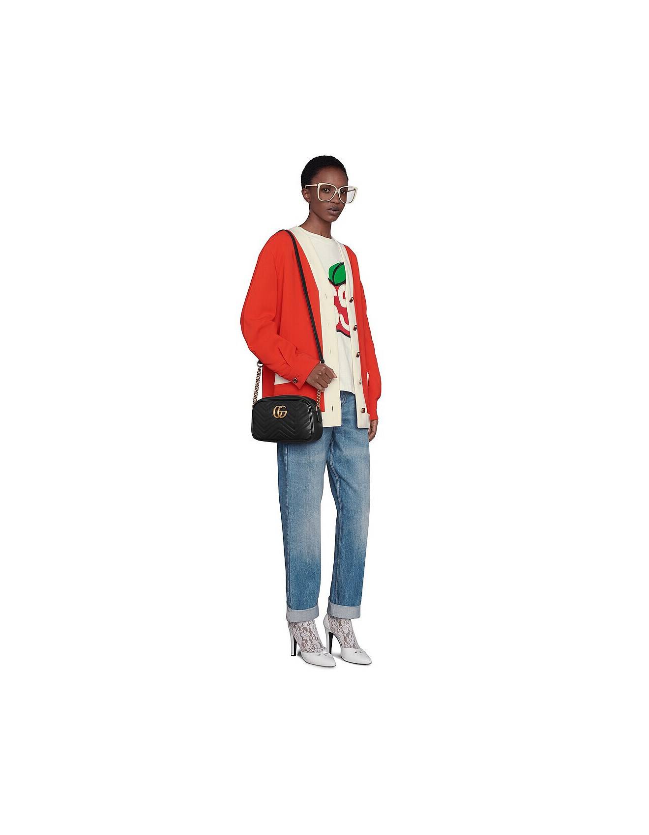 GUCCI GG MARMONT SMALL MATELASSÉ SHOULDER BAG 447632 (24*13*7cm) GUCCI GG MARMONT SMALL MATELASSÉ SHOULDER BAG 447632 (24*13*7cm)