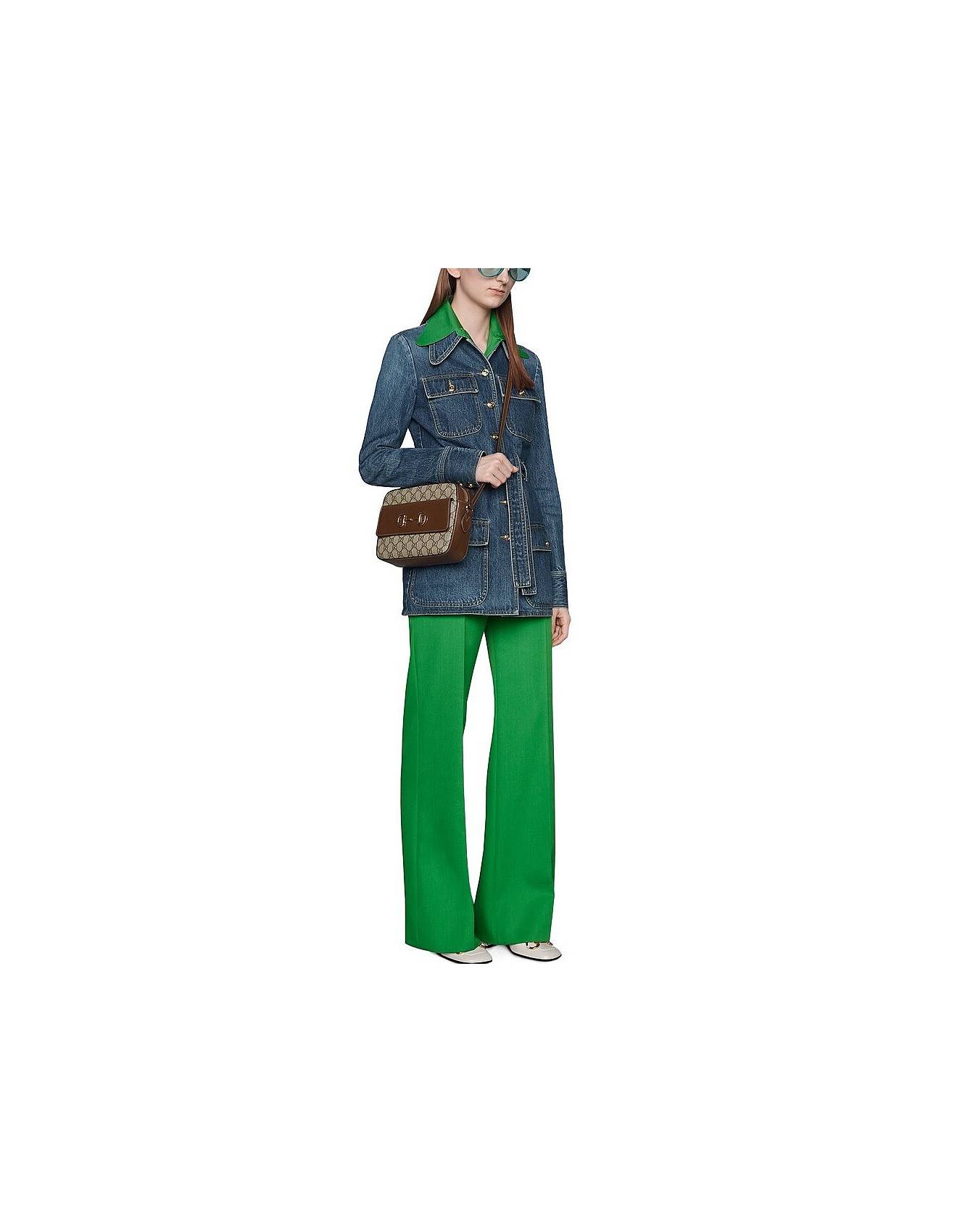 GUCCI HORSEBIT 1955 SMALL SHOULDER BAG 645454 (22.5*17*6.5cm) GUCCI HORSEBIT 1955 SMALL SHOULDER BAG 645454 (22.5*17*6.5cm)