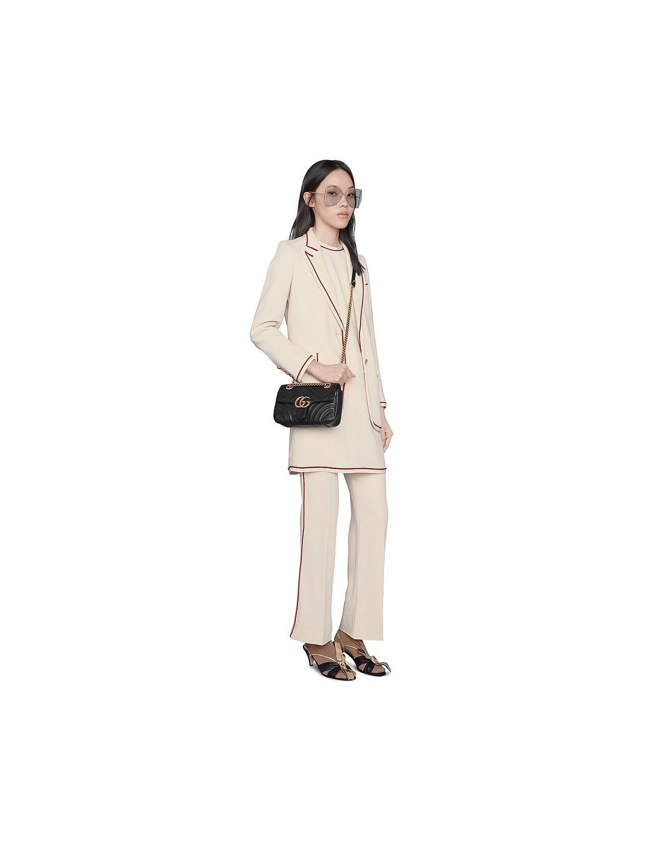 GUCCI GG MARMONT MATELASSÉ MINI BAG 446744 (23*14*6cm) GUCCI GG MARMONT MATELASSÉ MINI BAG 446744 (23*14*6cm)
