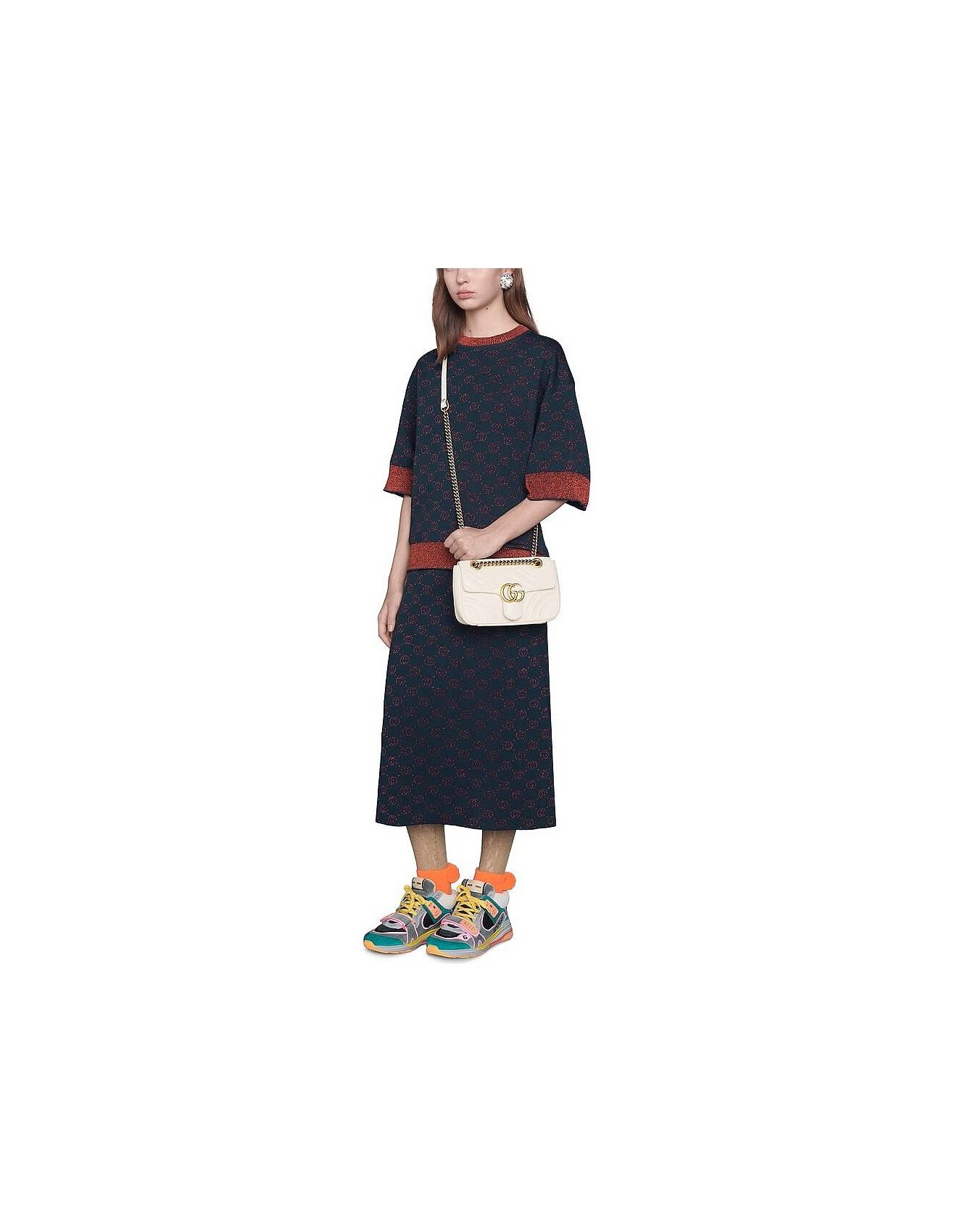 GUCCI GG MARMONT MATELASSÉ MINI BAG 446744 (23*14*6cm) GUCCI GG MARMONT MATELASSÉ MINI BAG 446744 (23*14*6cm)