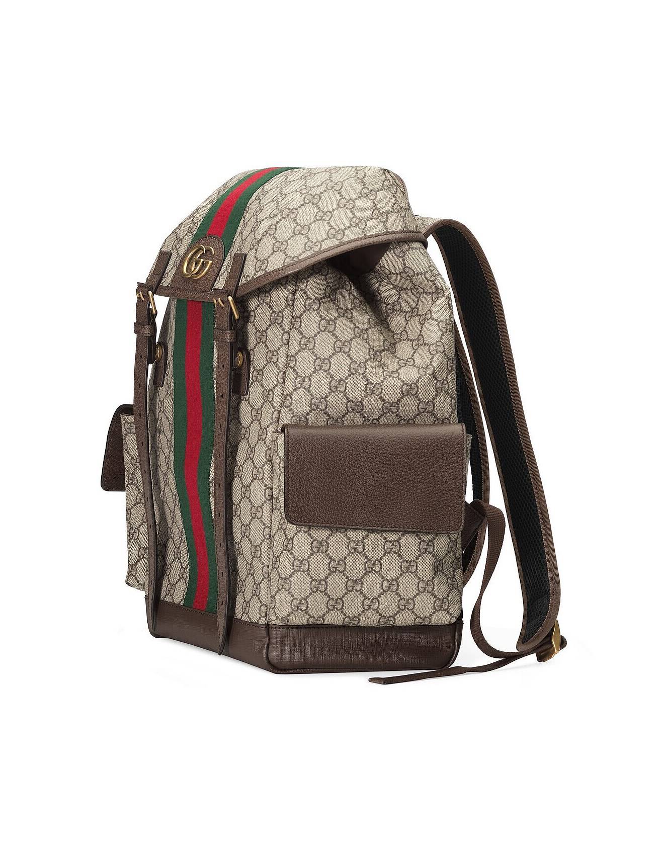 GUCCI OPHIDIA GG MEDIUM BACKPACK 598140 (40*24*16cm) GUCCI OPHIDIA GG MEDIUM BACKPACK 598140 (40*24*16cm)