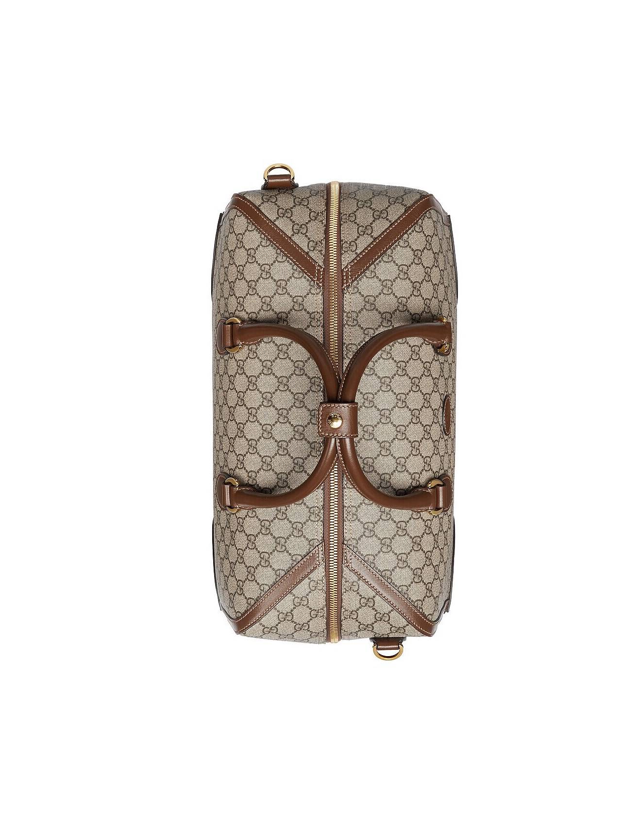 GUCCI DUFFLE BAG WITH INTERLOCKING G 696015 (42*26*24cm) GUCCI DUFFLE BAG WITH INTERLOCKING G 696015 (42*26*24cm)