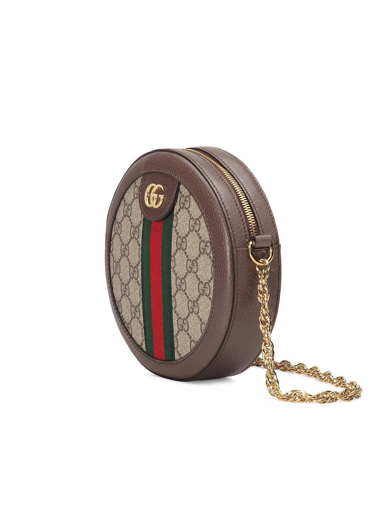 GUCCI OPHIDIA MINI GG ROUND SHOULDER BAG 550618 (18*18*4.5cm) GUCCI OPHIDIA MINI GG ROUND SHOULDER BAG 550618 (18*18*4.5cm)