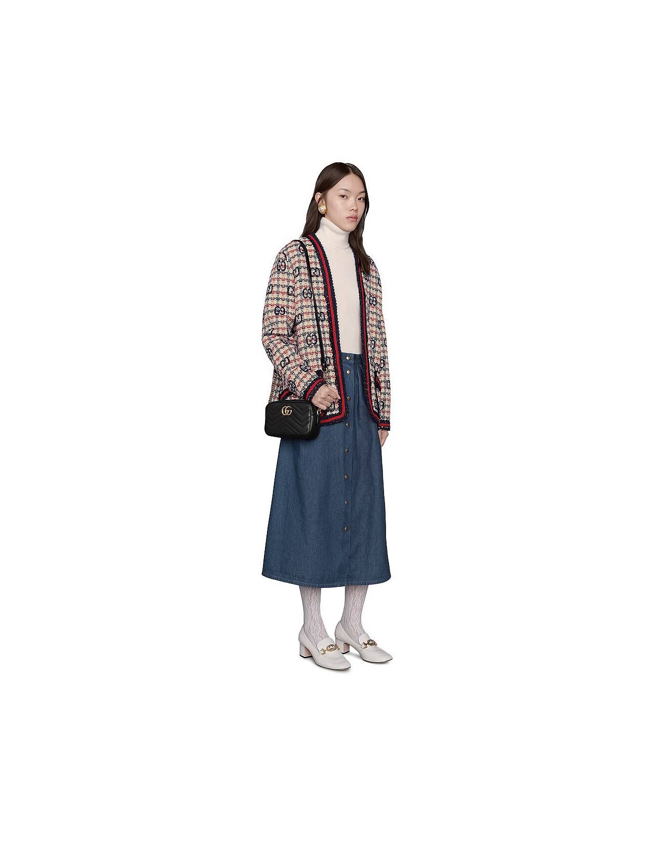 GUCCI GG MARMONT MATELASSÉ MINI BAG 448065 (18*12*6cm) GUCCI GG MARMONT MATELASSÉ MINI BAG 448065 (18*12*6cm)