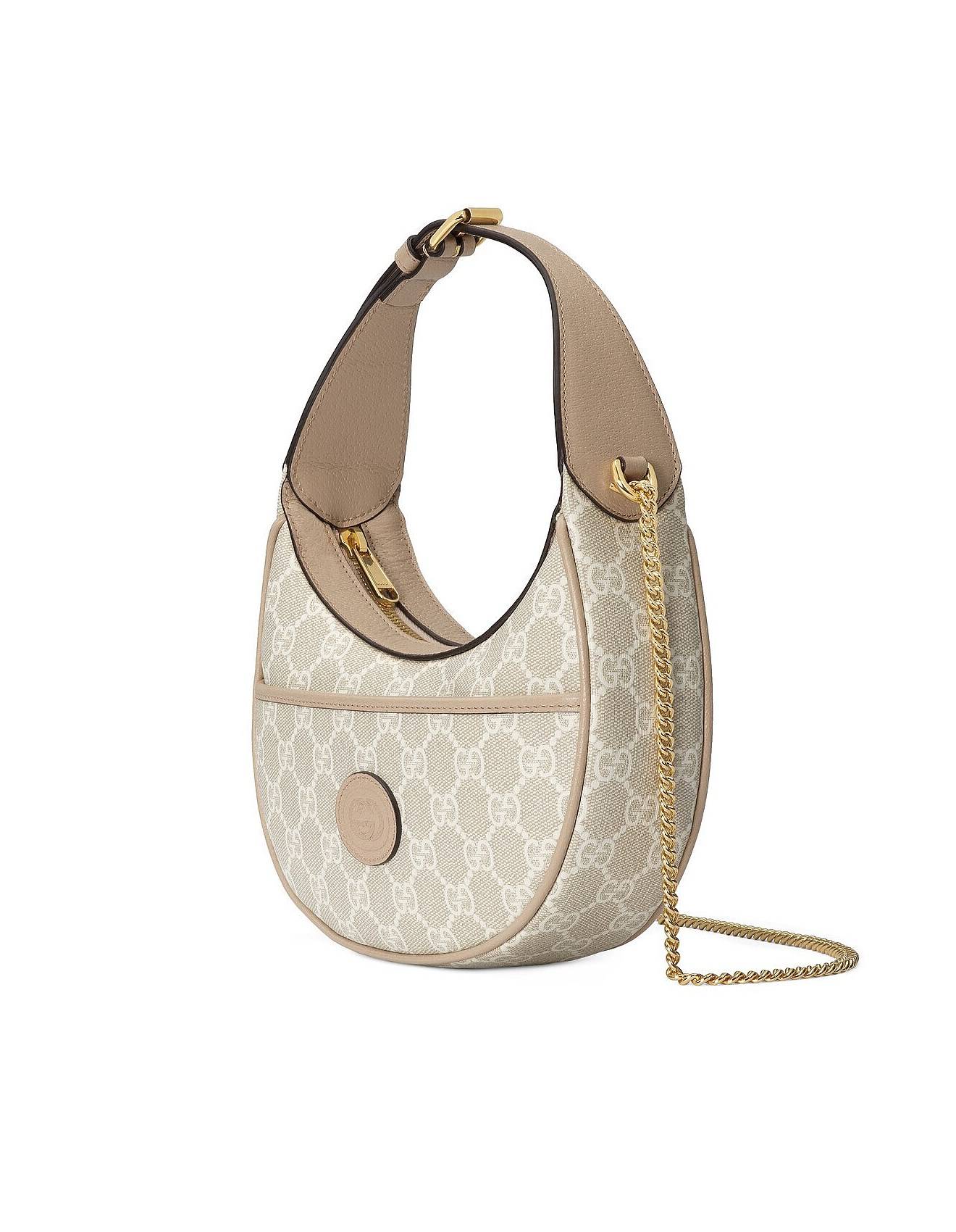 GUCCI GG HALF-MOON-SHAPED MINI BAG 726843 (22*12.5*5cm) GUCCI GG HALF-MOON-SHAPED MINI BAG 726843 (22*12.5*5cm)