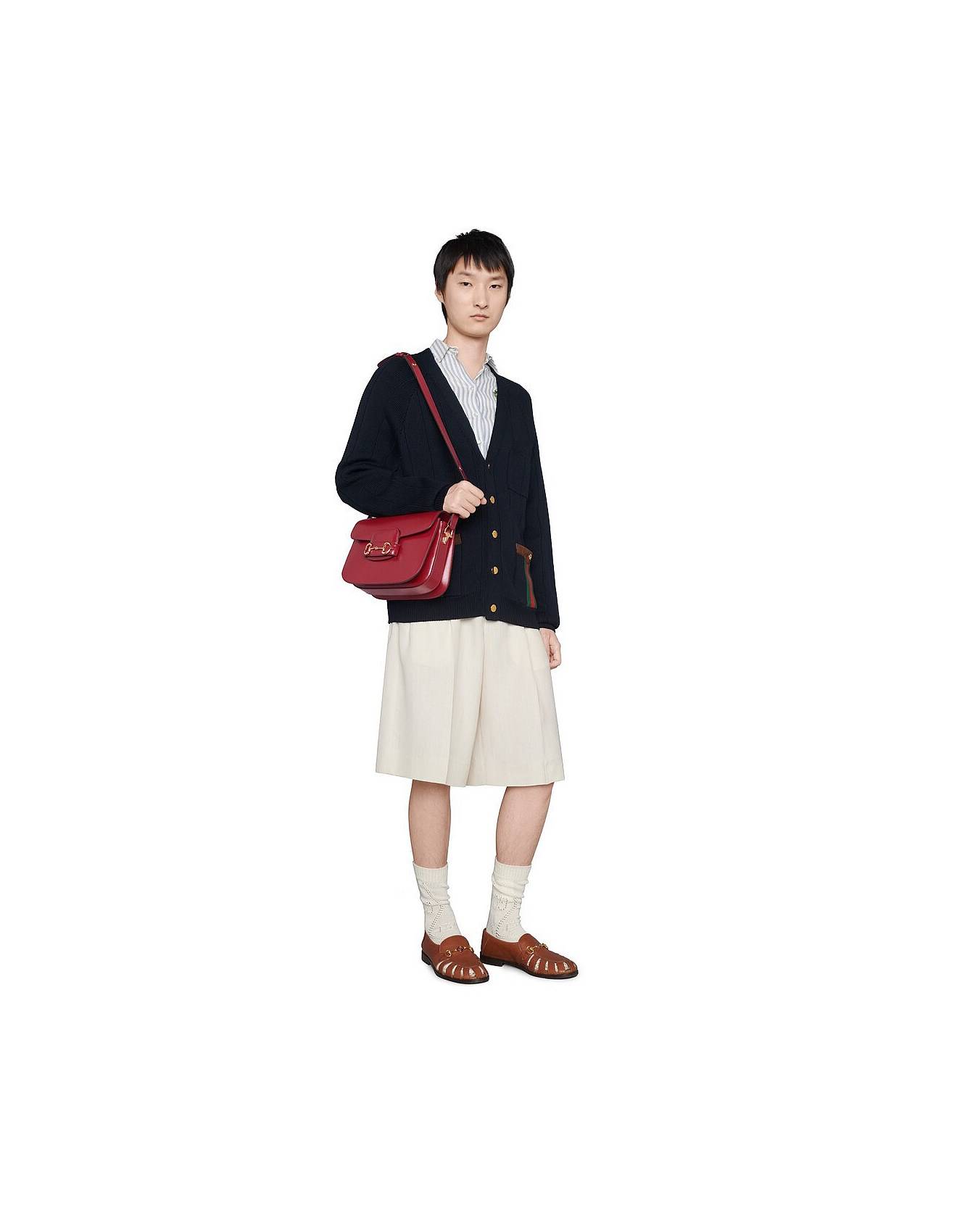 GUCCI HORSEBIT 1955 SHOULDER BAG 602204 (25*18*8cm) GUCCI HORSEBIT 1955 SHOULDER BAG 602204 (25*18*8cm)